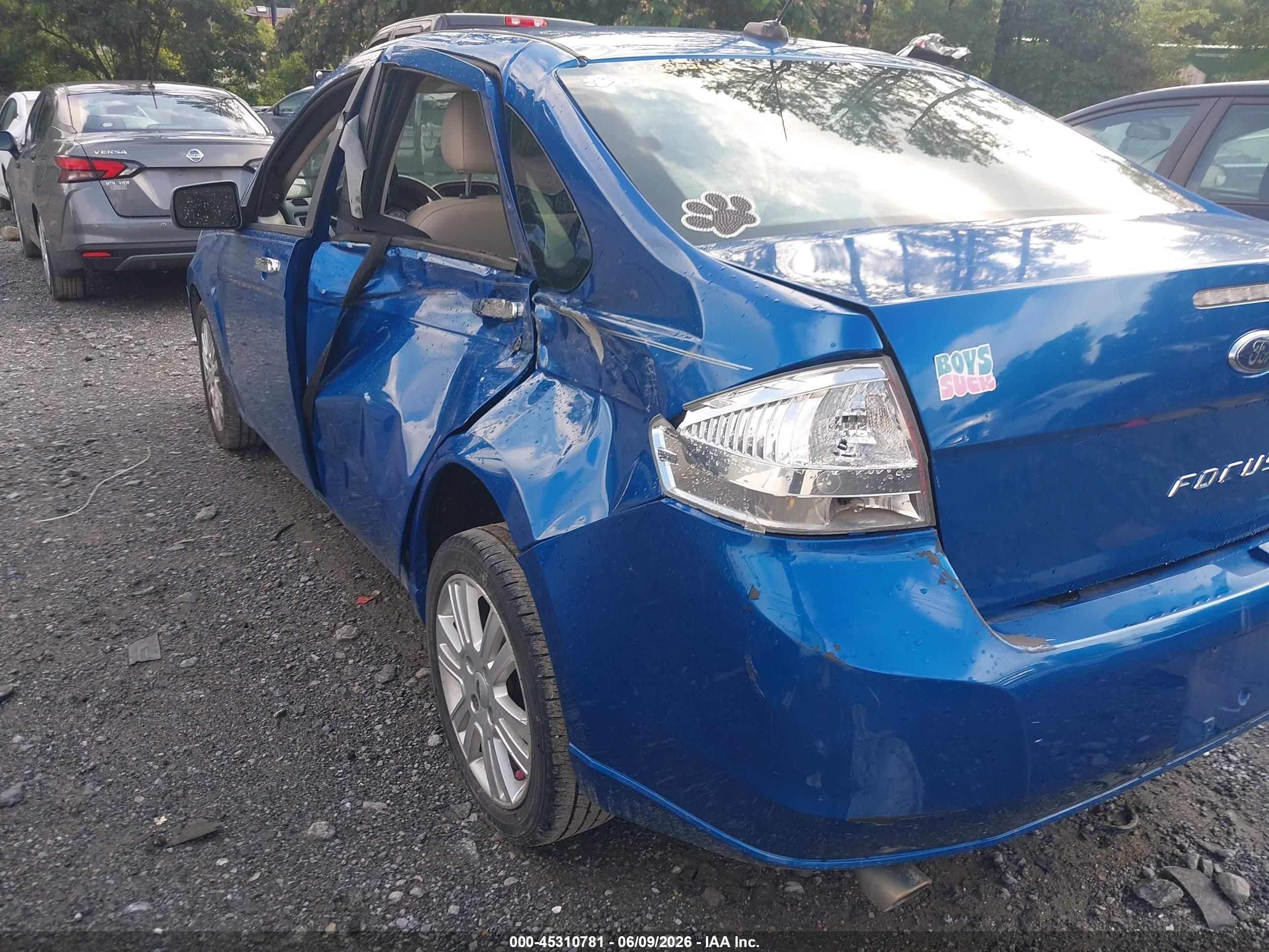 2010 Ford Focus Sel Blue vin: 1FAHP3HN4AW195699