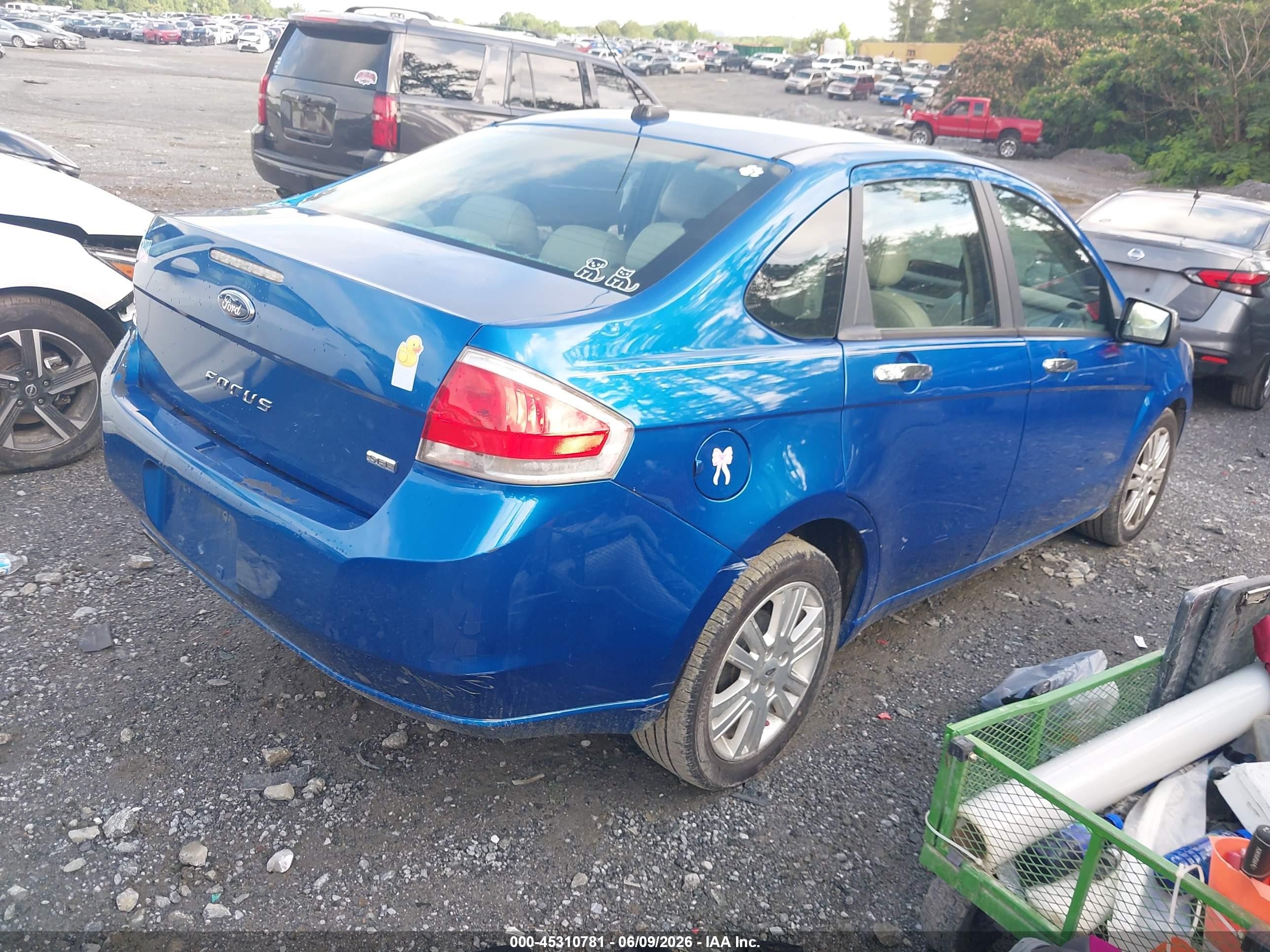2010 Ford Focus Sel Blue vin: 1FAHP3HN4AW195699