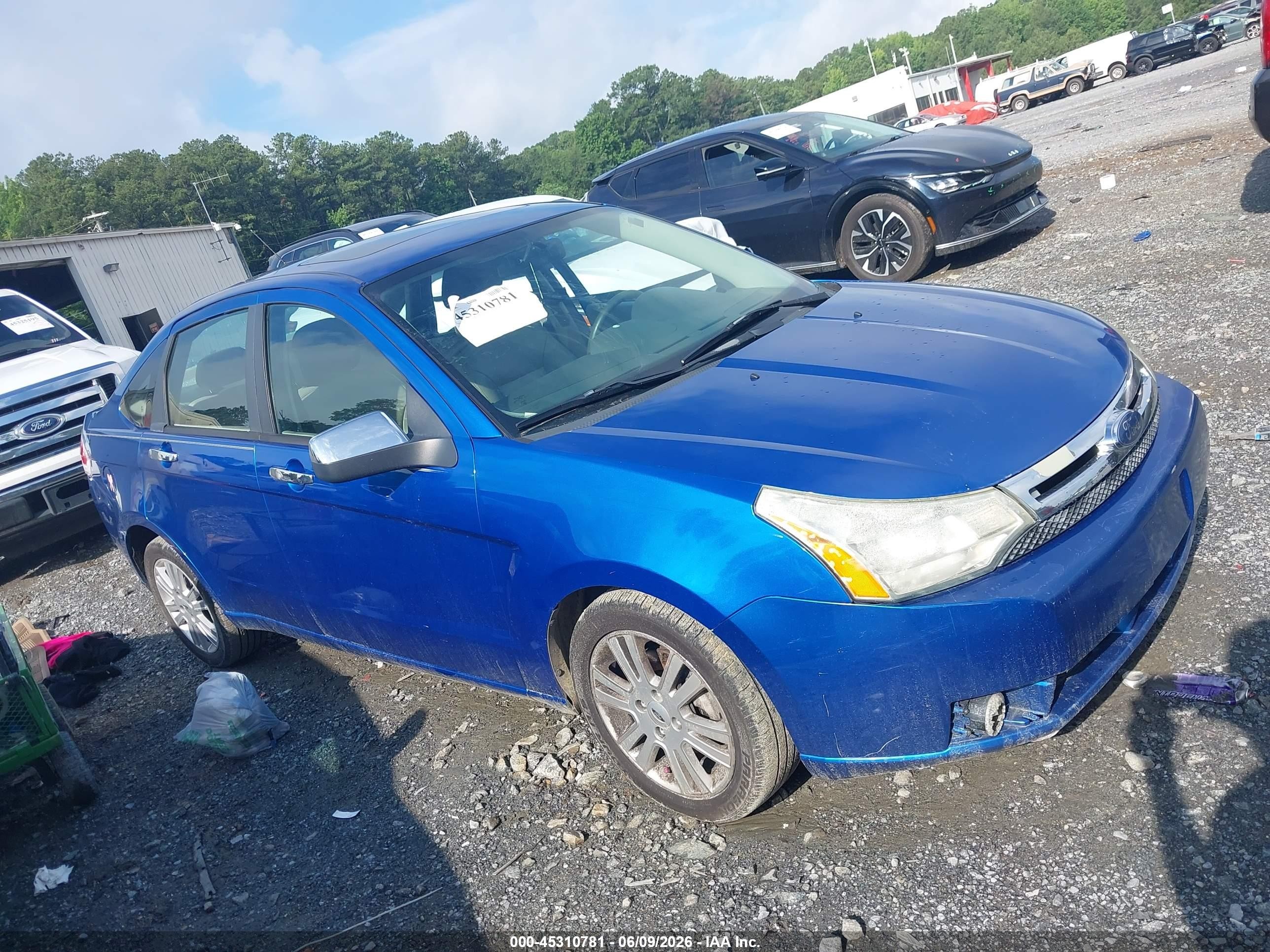 2010 Ford Focus Sel Blue vin: 1FAHP3HN4AW195699
