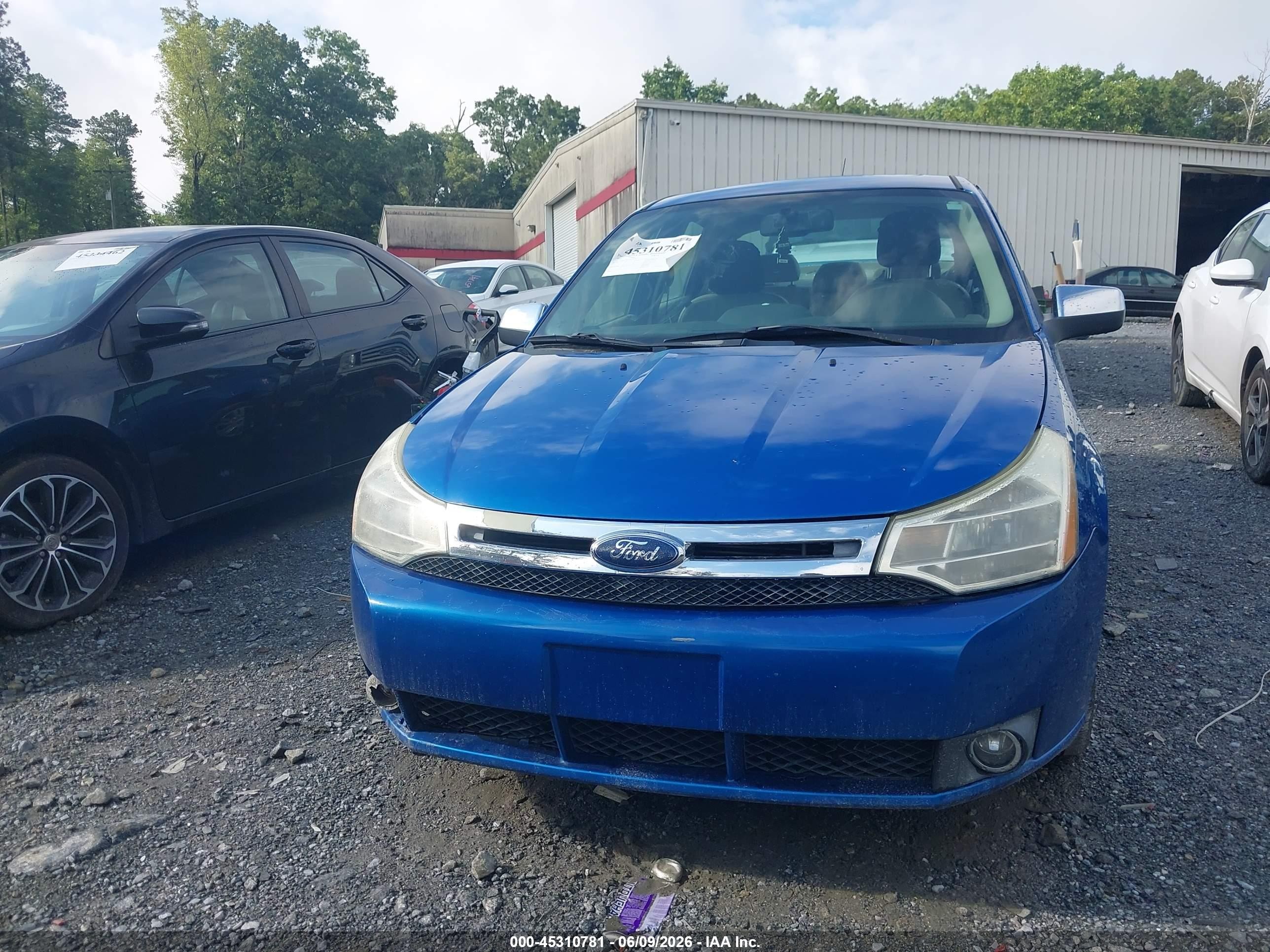 2010 Ford Focus Sel Blue vin: 1FAHP3HN4AW195699