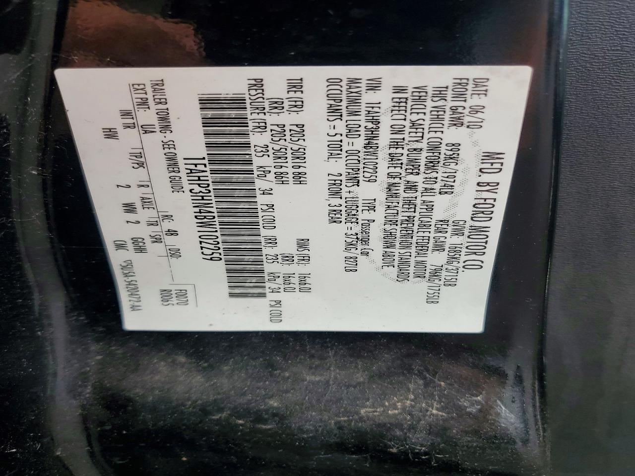 2011 Ford Focus Sel Черный vin: 1FAHP3HN4BW102259