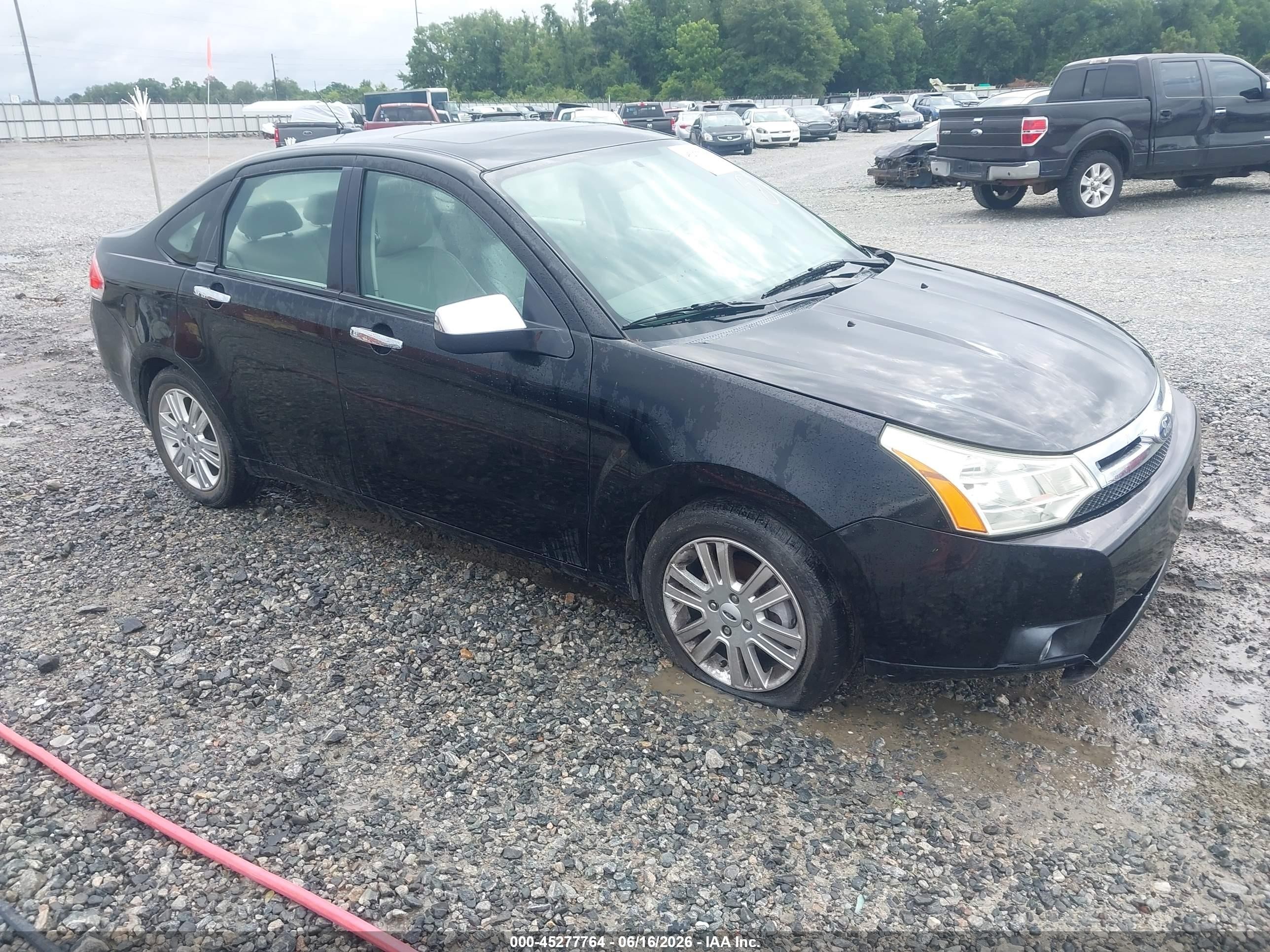 2011 Ford Focus Sel Black vin: 1FAHP3HN5BW187418