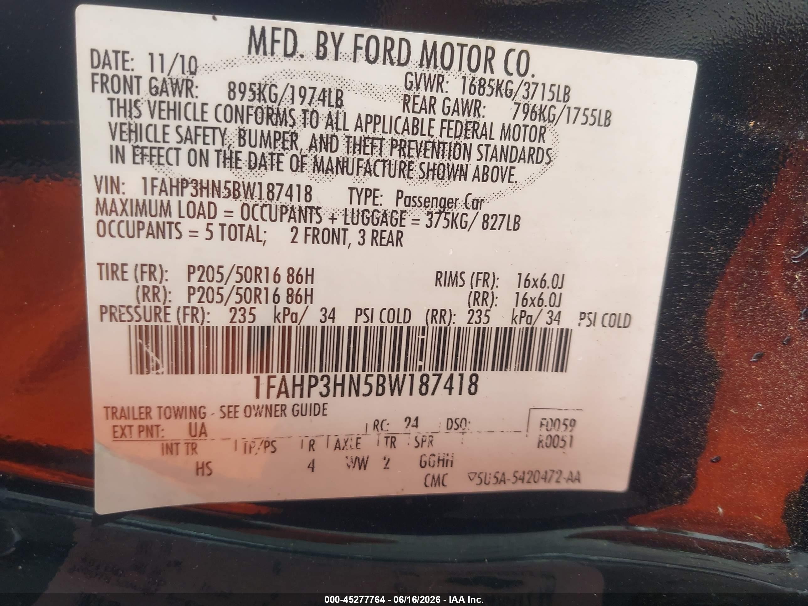 2011 Ford Focus Sel Черный vin: 1FAHP3HN5BW187418