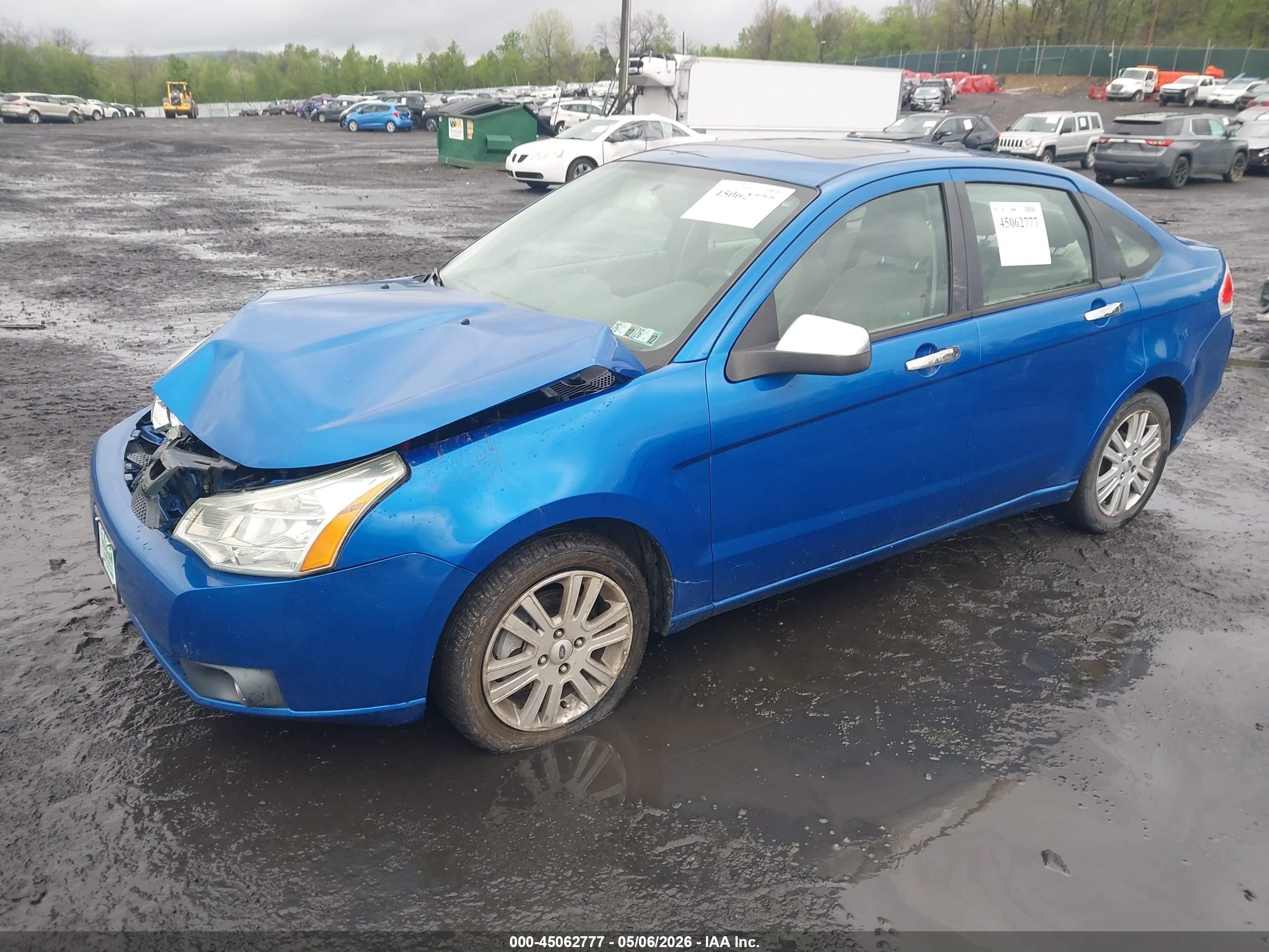 2010 Ford Focus Sel Синий vin: 1FAHP3HN6AW120406