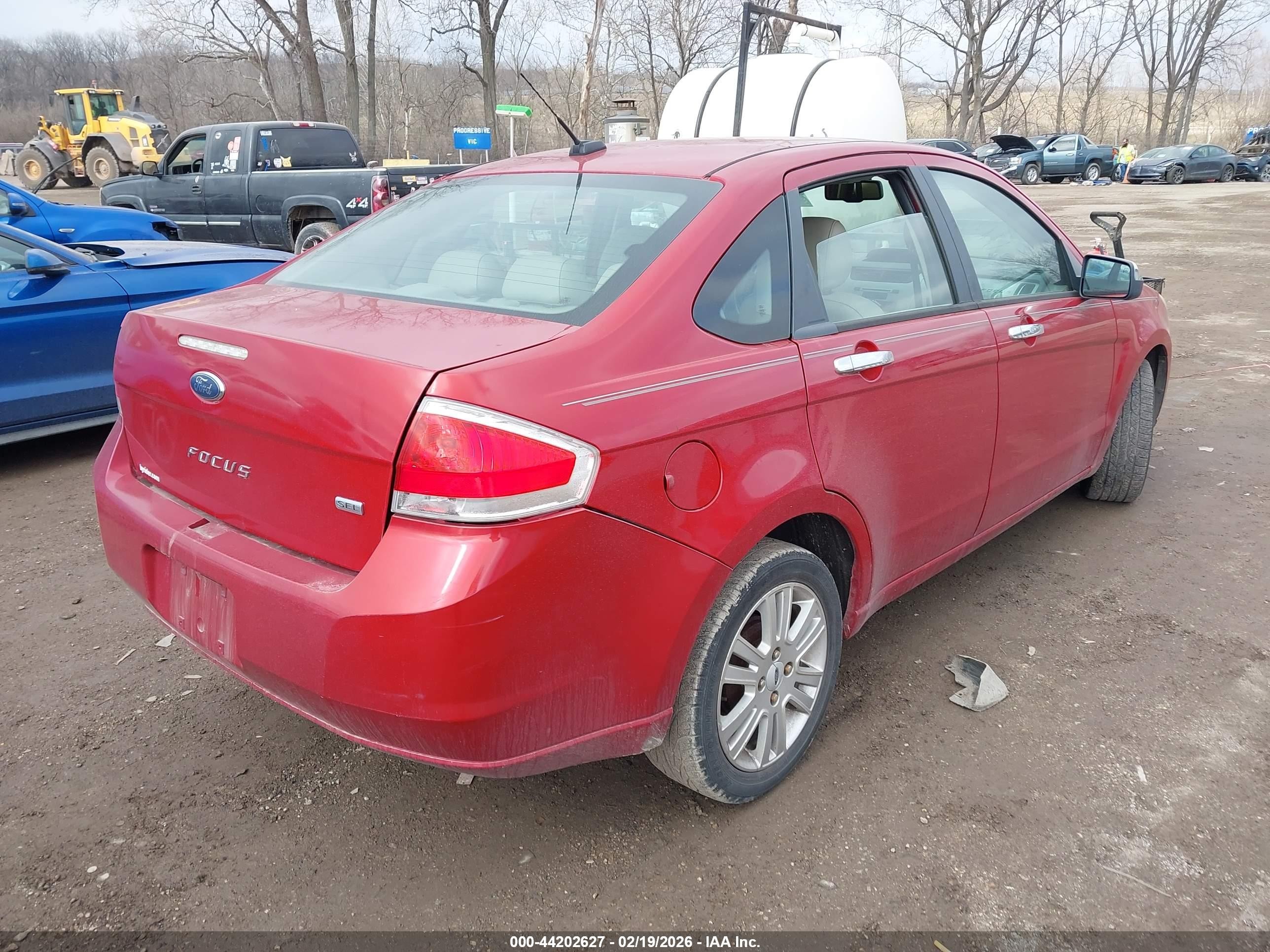 2010 Ford Focus Sel Red vin: 1FAHP3HN6AW159089