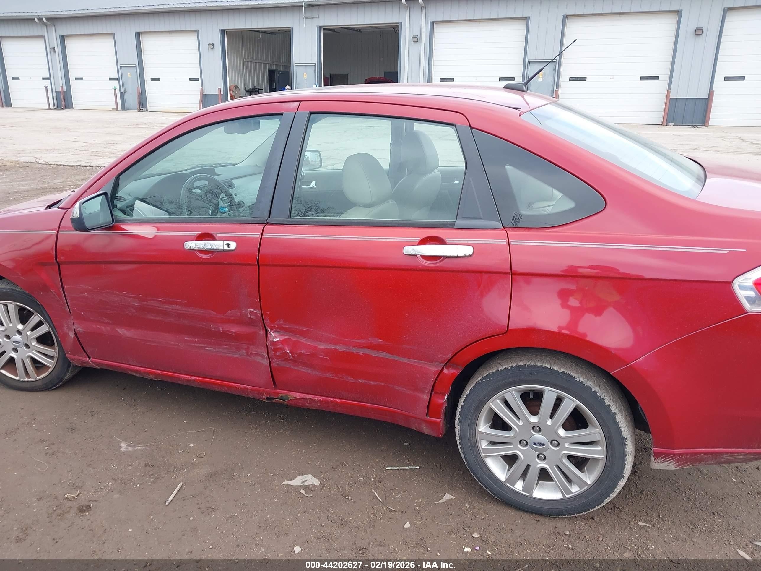 2010 Ford Focus Sel Red vin: 1FAHP3HN6AW159089