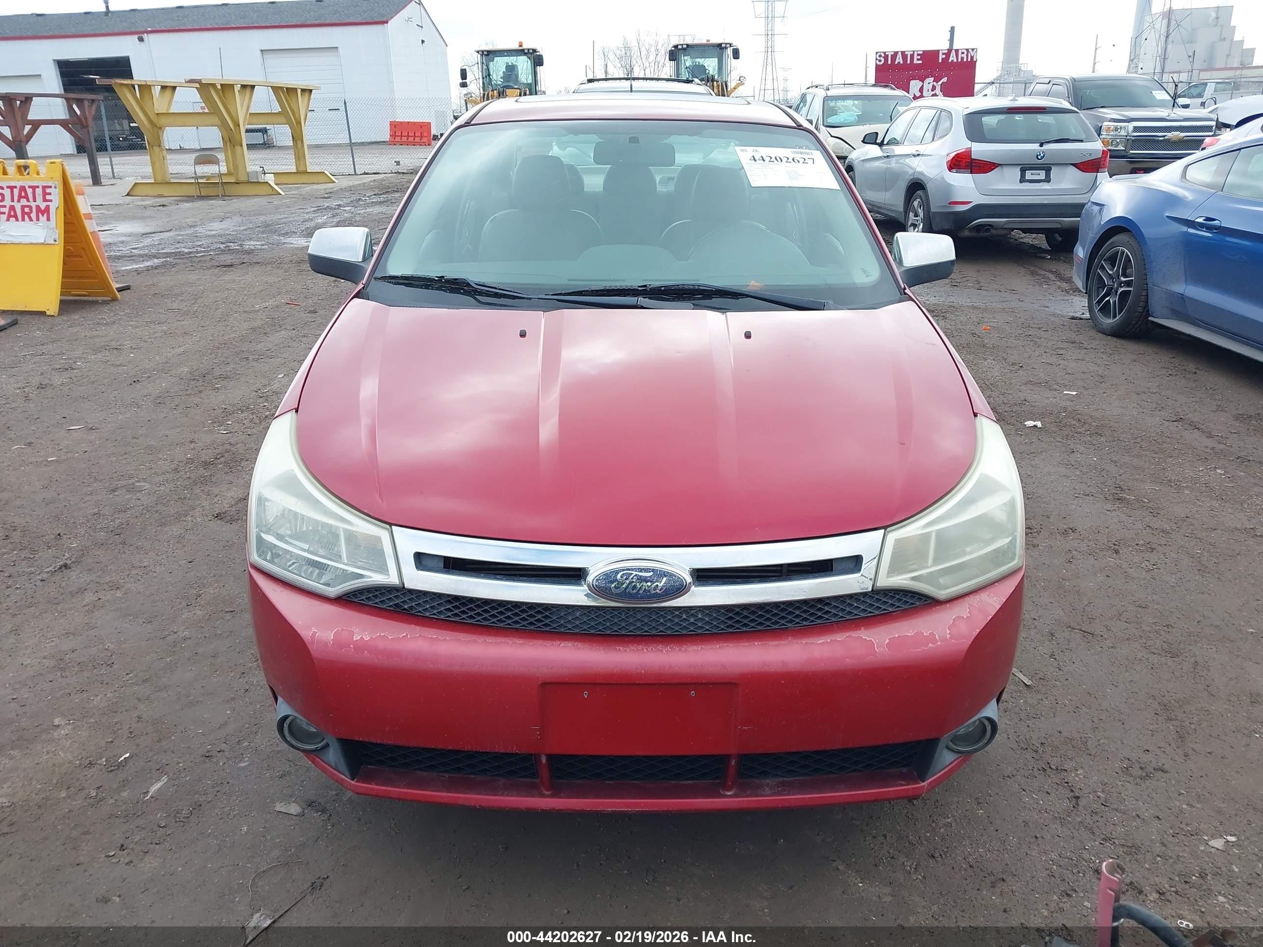 2010 Ford Focus Sel Red vin: 1FAHP3HN6AW159089