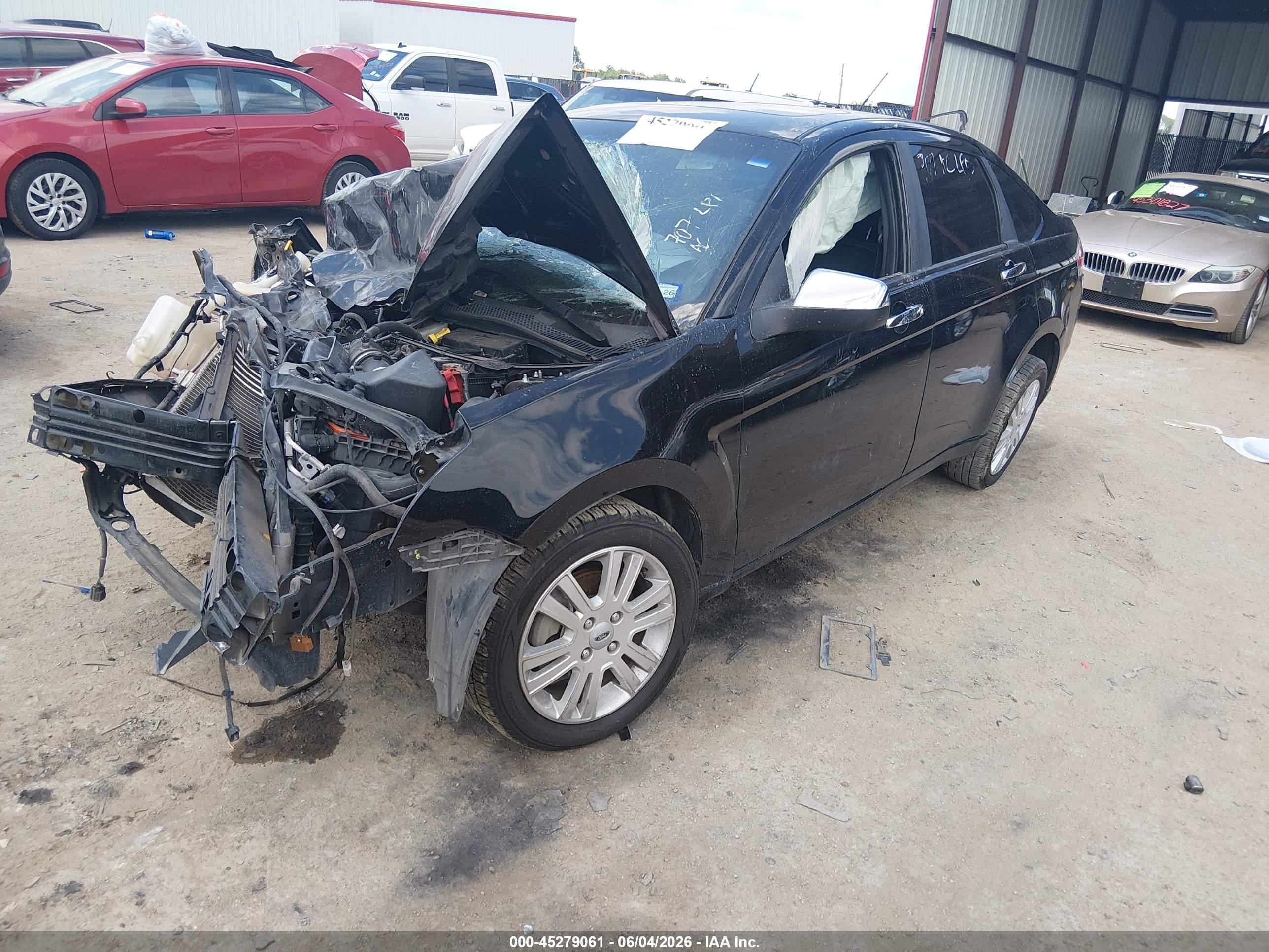 2010 Ford Focus Sel Black vin: 1FAHP3HN6AW207397
