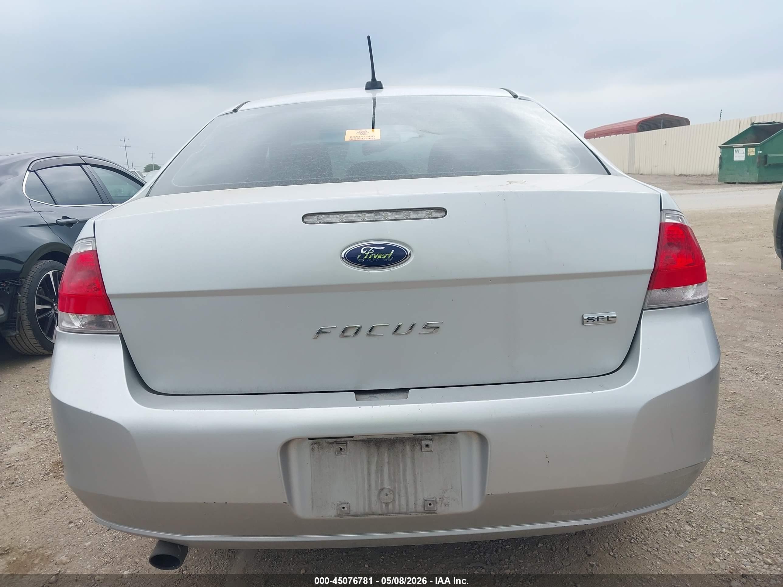 2010 Ford Focus Sel Silver vin: 1FAHP3HN6AW230811