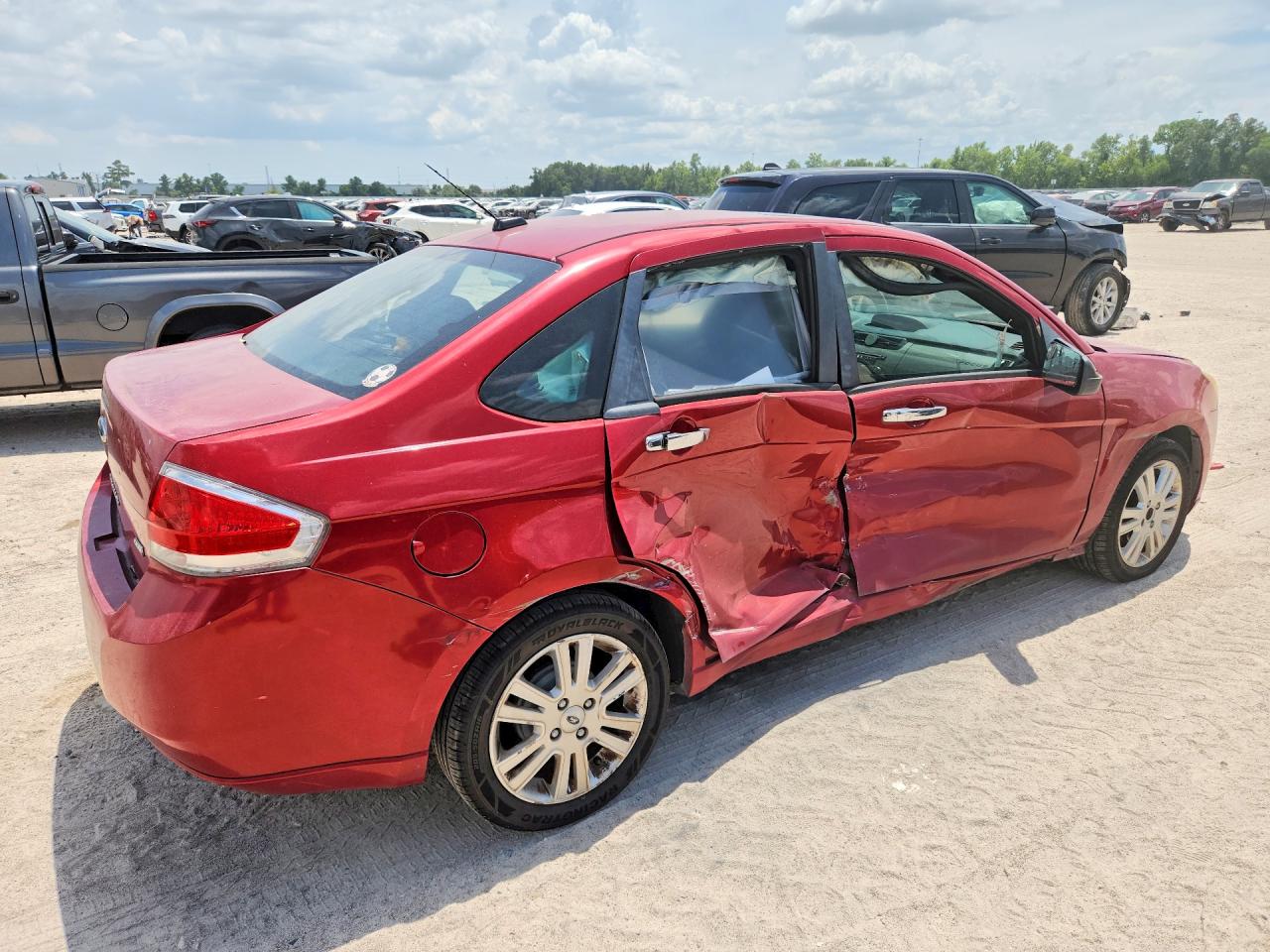 2010 Ford Focus Sel Красный vin: 1FAHP3HN6AW258947