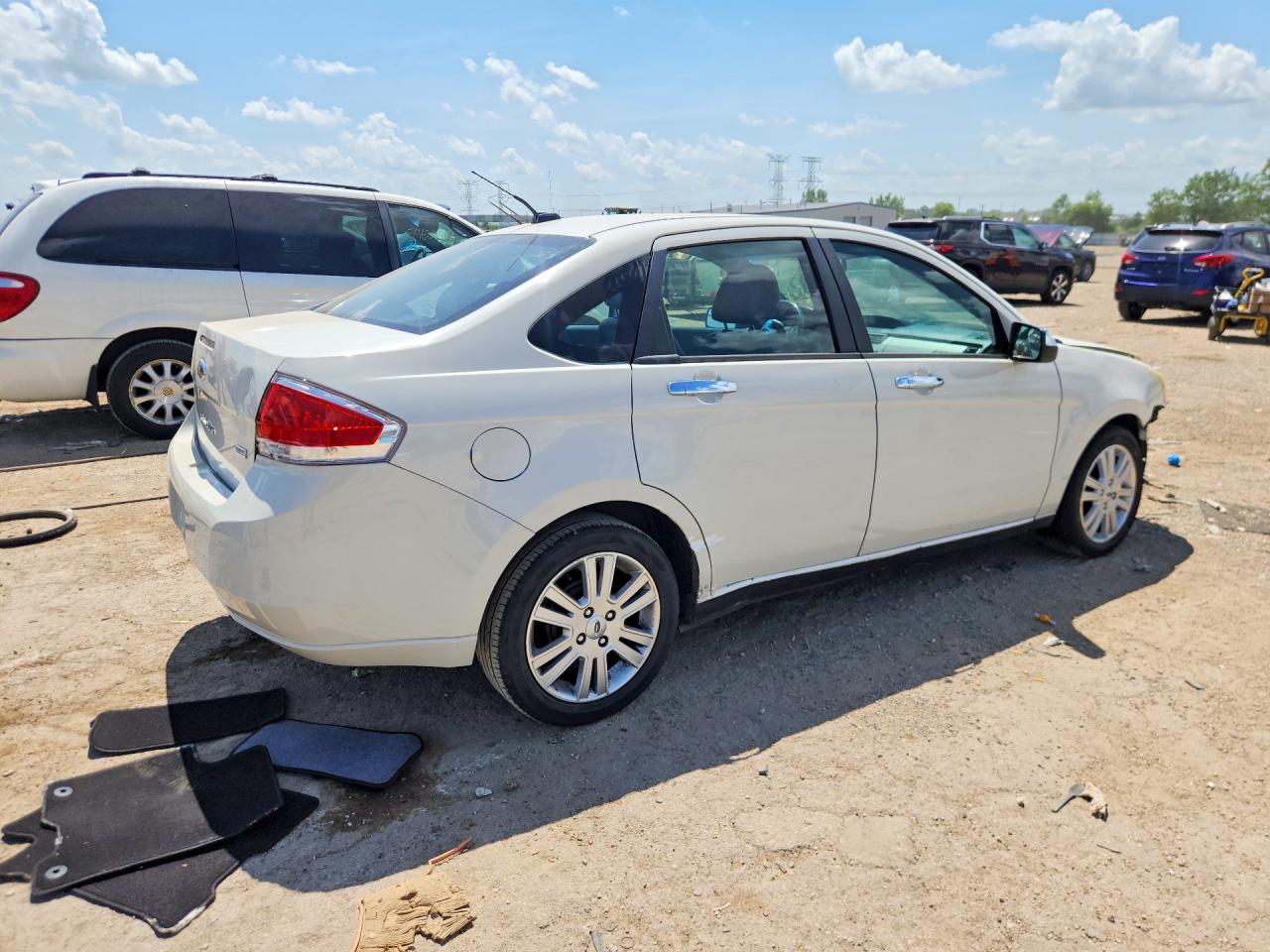 2011 Ford Focus Sel White vin: 1FAHP3HN6BW143895