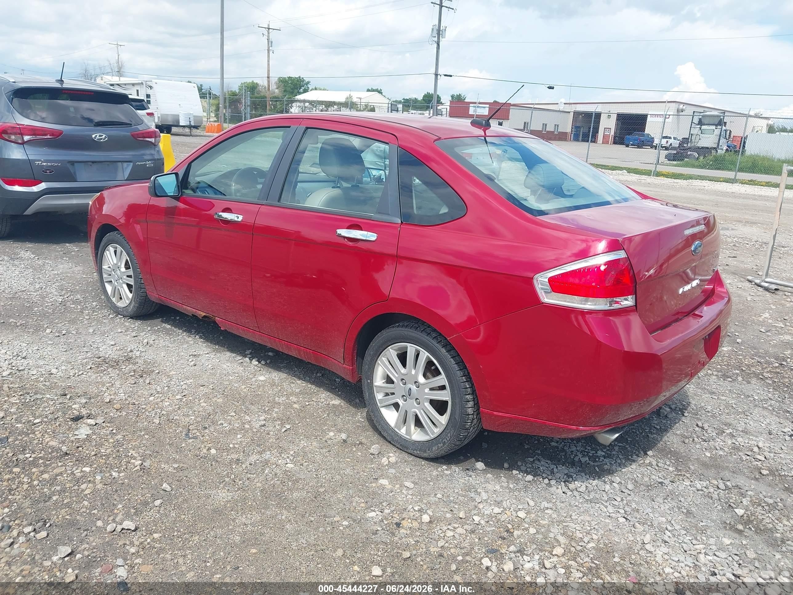 2010 Ford Focus Sel Red vin: 1FAHP3HN7AW269598
