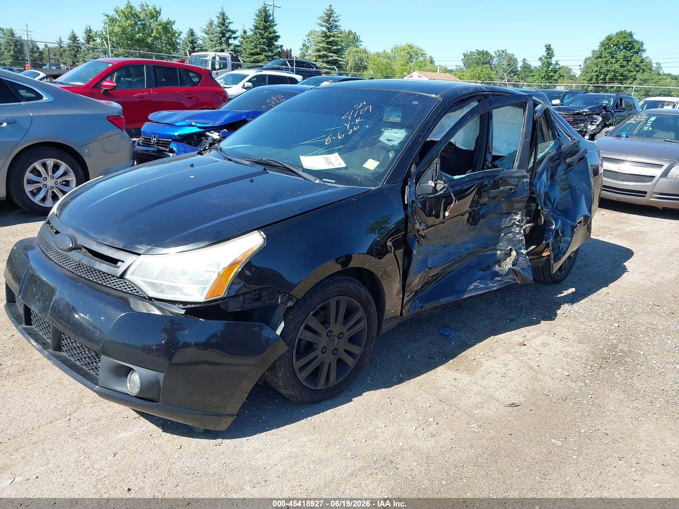 2011 Ford Focus Sel Black vin: 1FAHP3HN9BW164109