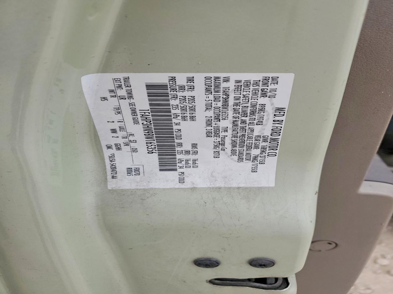 2011 Ford Focus Sel Green vin: 1FAHP3HN9BW165356