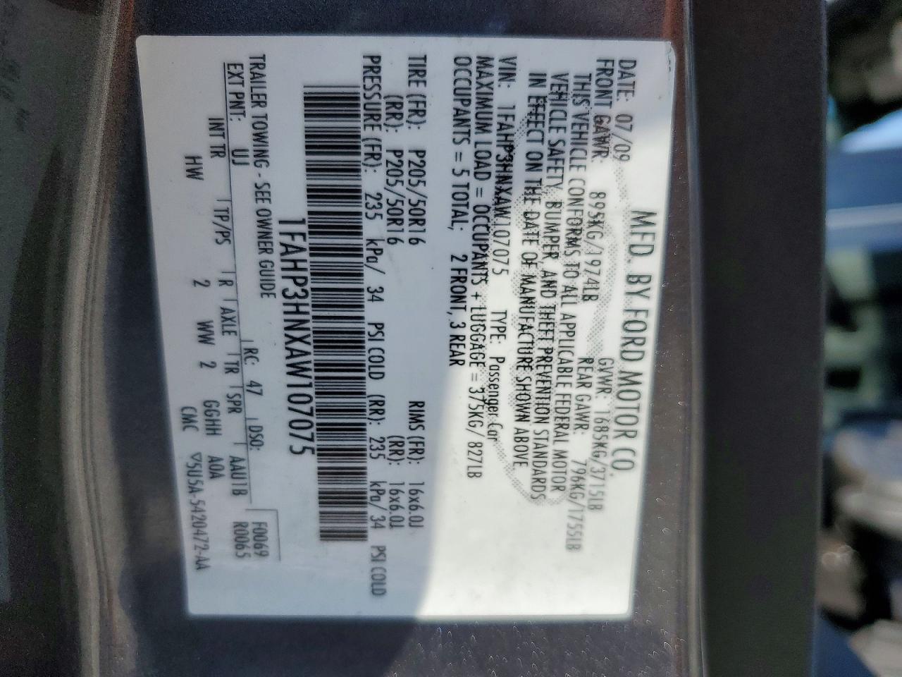 2010 Ford Focus Sel Gray vin: 1FAHP3HNXAW107075