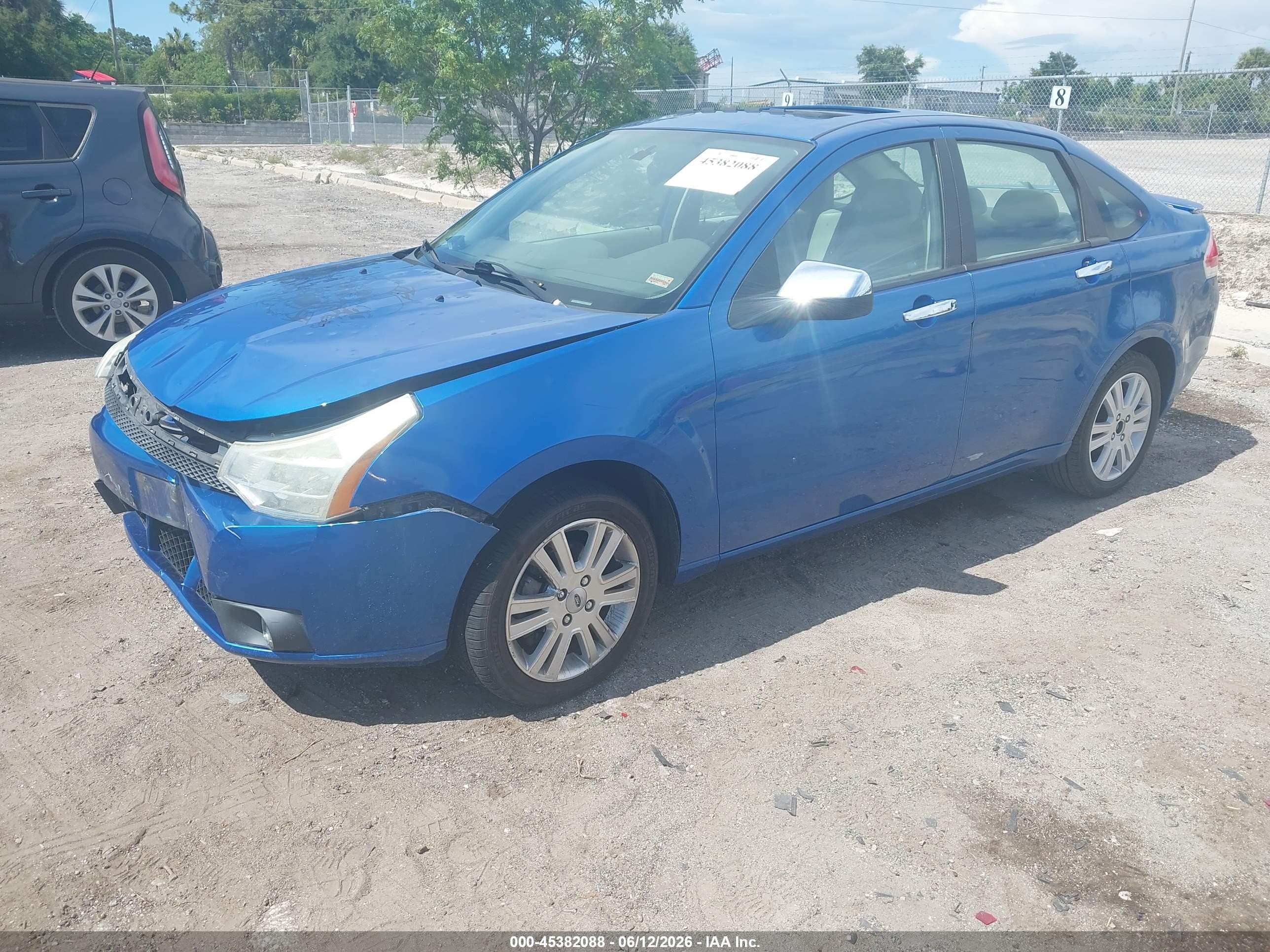 2010 Ford Focus Sel Blue vin: 1FAHP3HNXAW186652