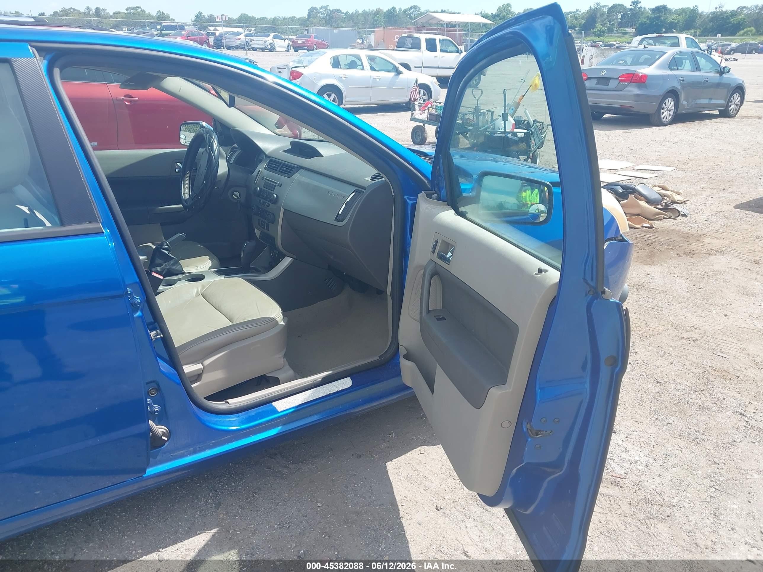 2010 Ford Focus Sel Blue vin: 1FAHP3HNXAW186652