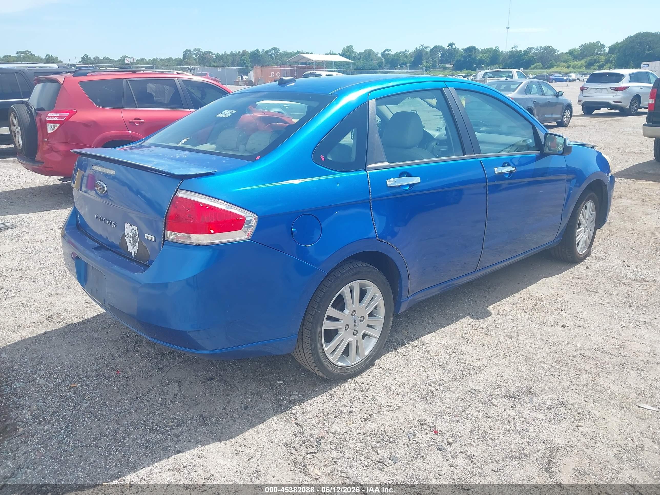 2010 Ford Focus Sel Blue vin: 1FAHP3HNXAW186652