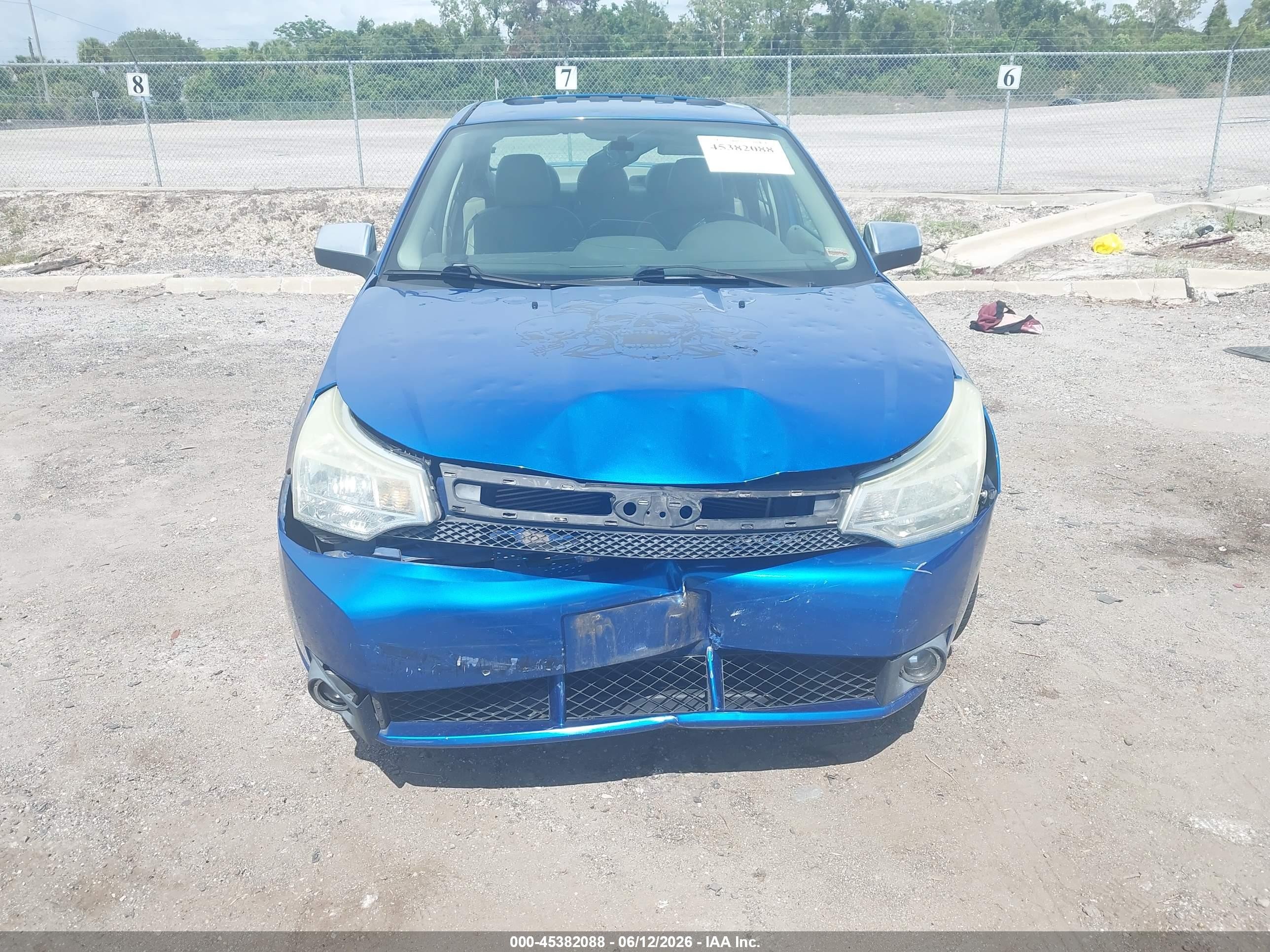 2010 Ford Focus Sel Blue vin: 1FAHP3HNXAW186652