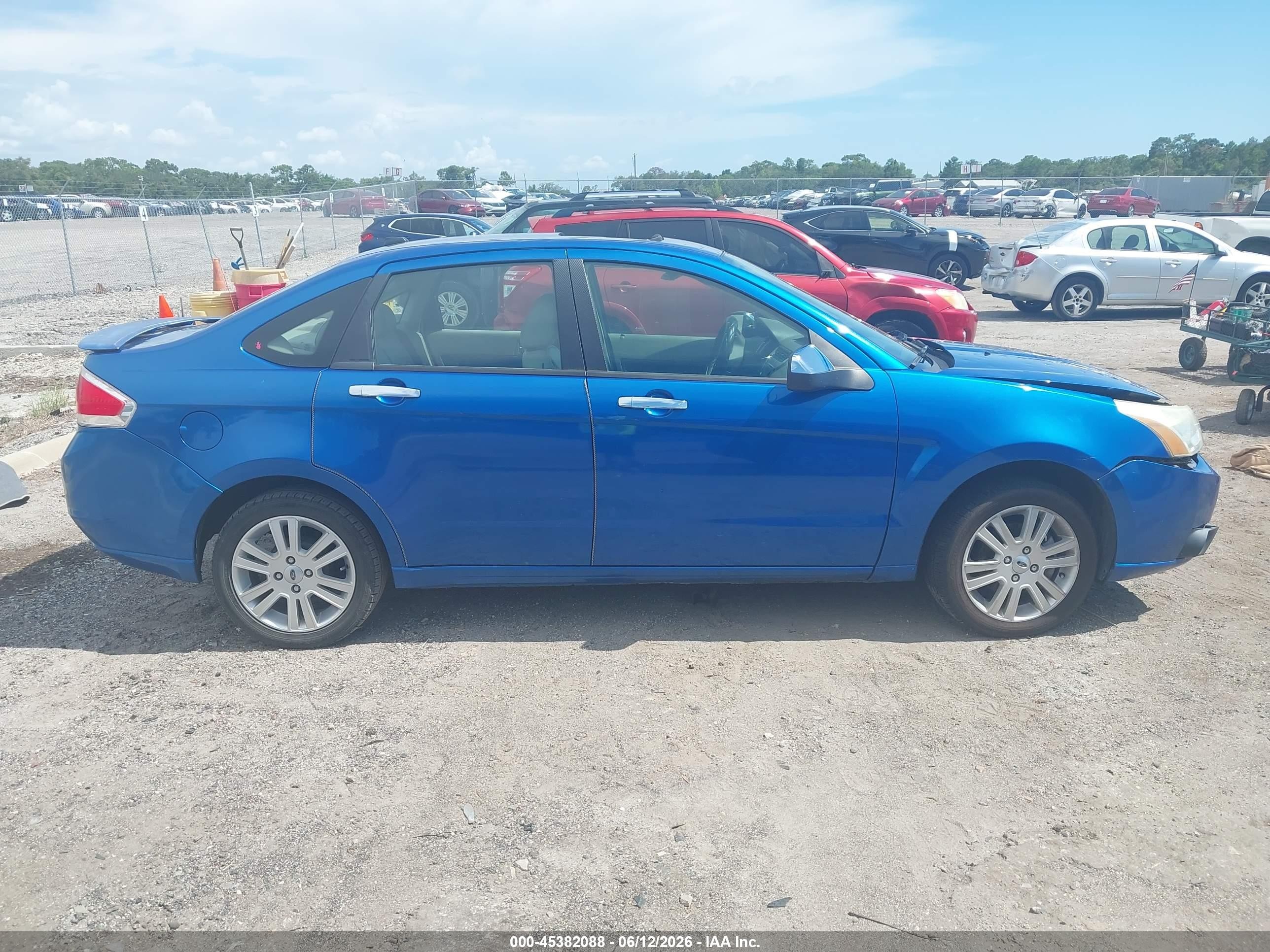 2010 Ford Focus Sel Blue vin: 1FAHP3HNXAW186652