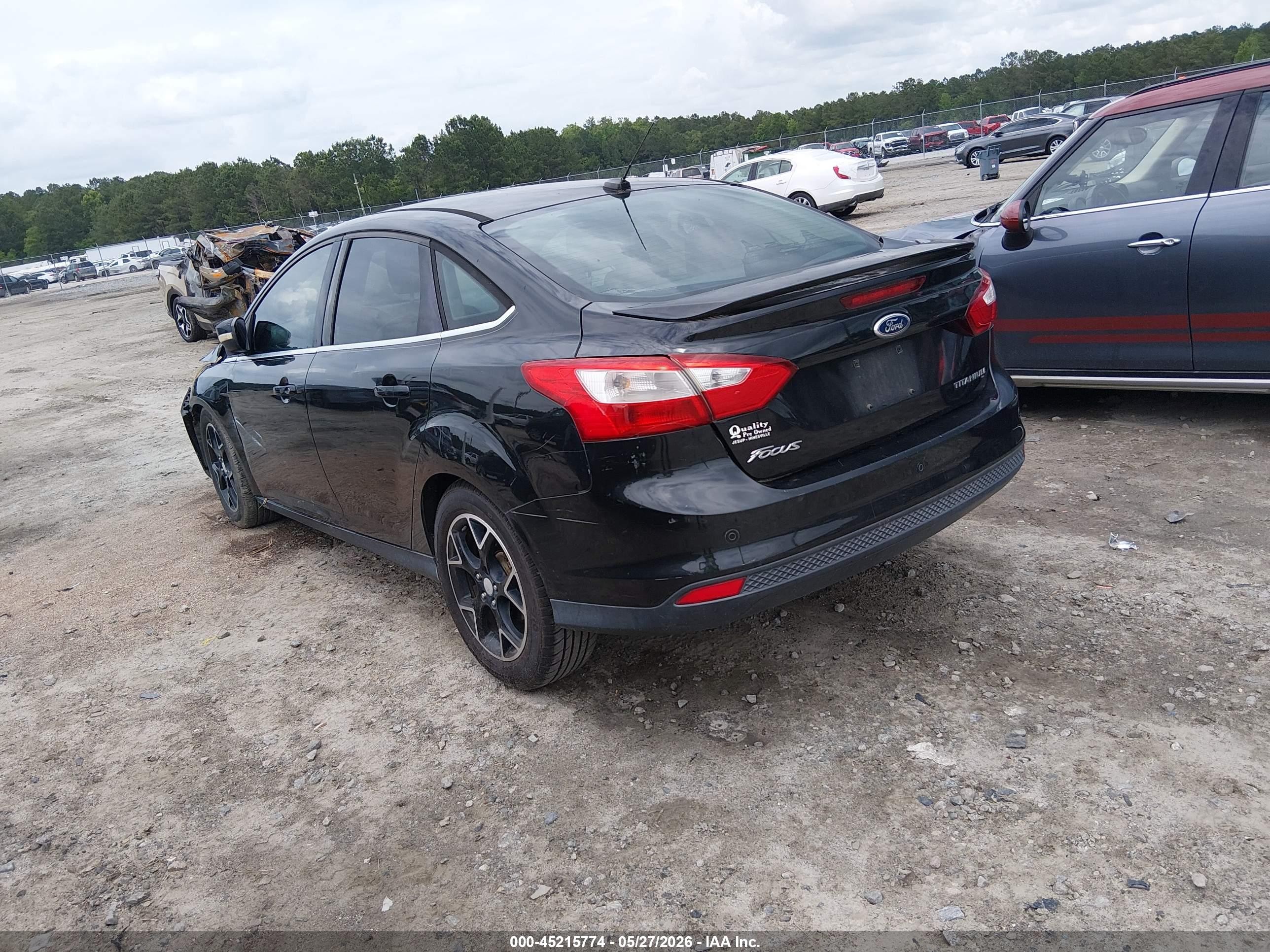 2012 Ford Focus Titanium Black vin: 1FAHP3J21CL151373