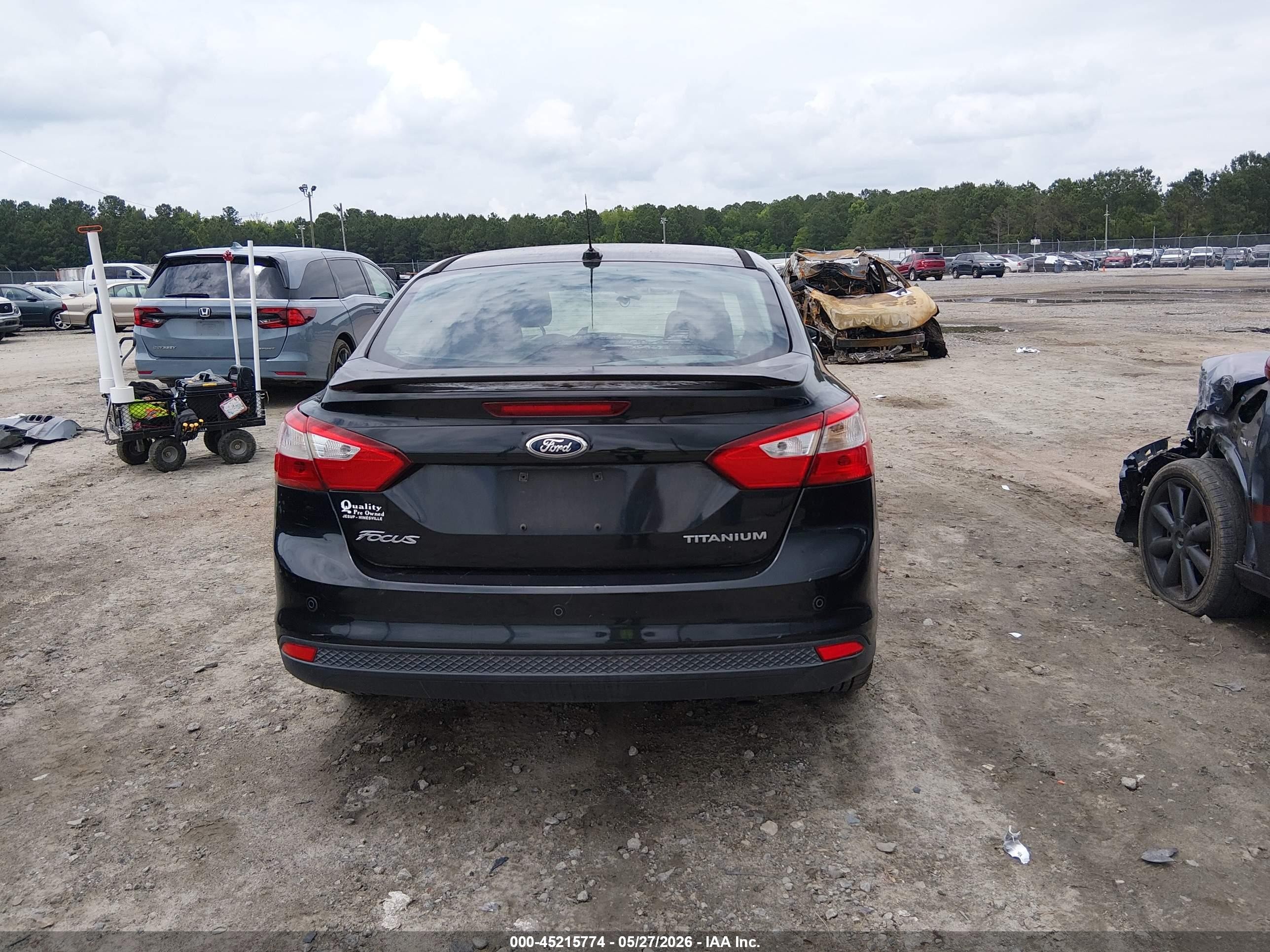 2012 Ford Focus Titanium Black vin: 1FAHP3J21CL151373