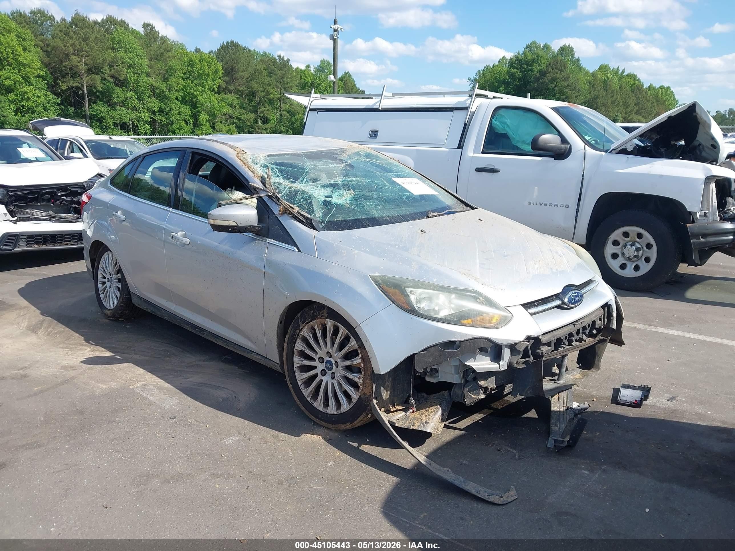 2012 Ford Focus Titanium Silver vin: 1FAHP3J23CL479846