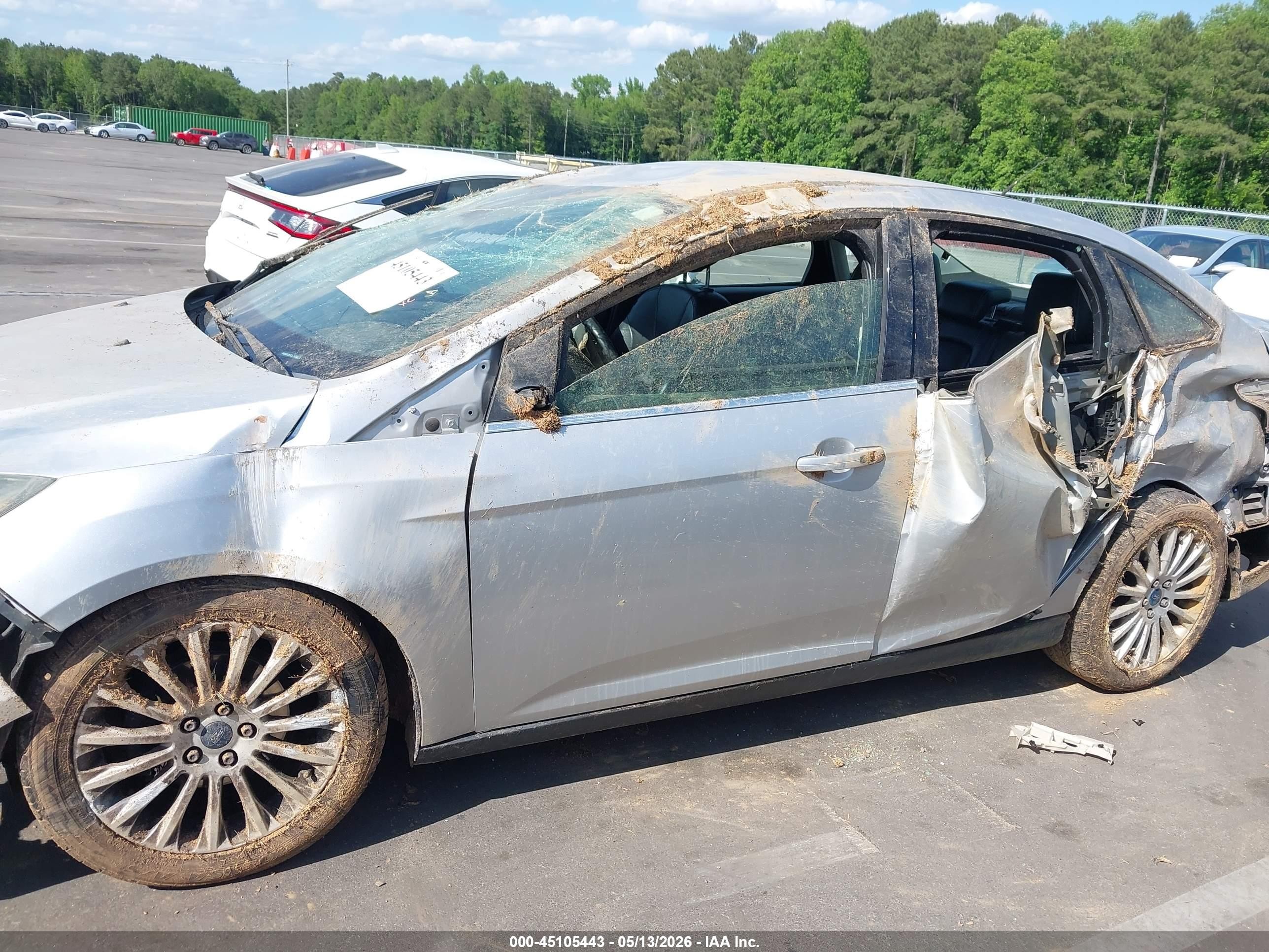 2012 Ford Focus Titanium Silver vin: 1FAHP3J23CL479846