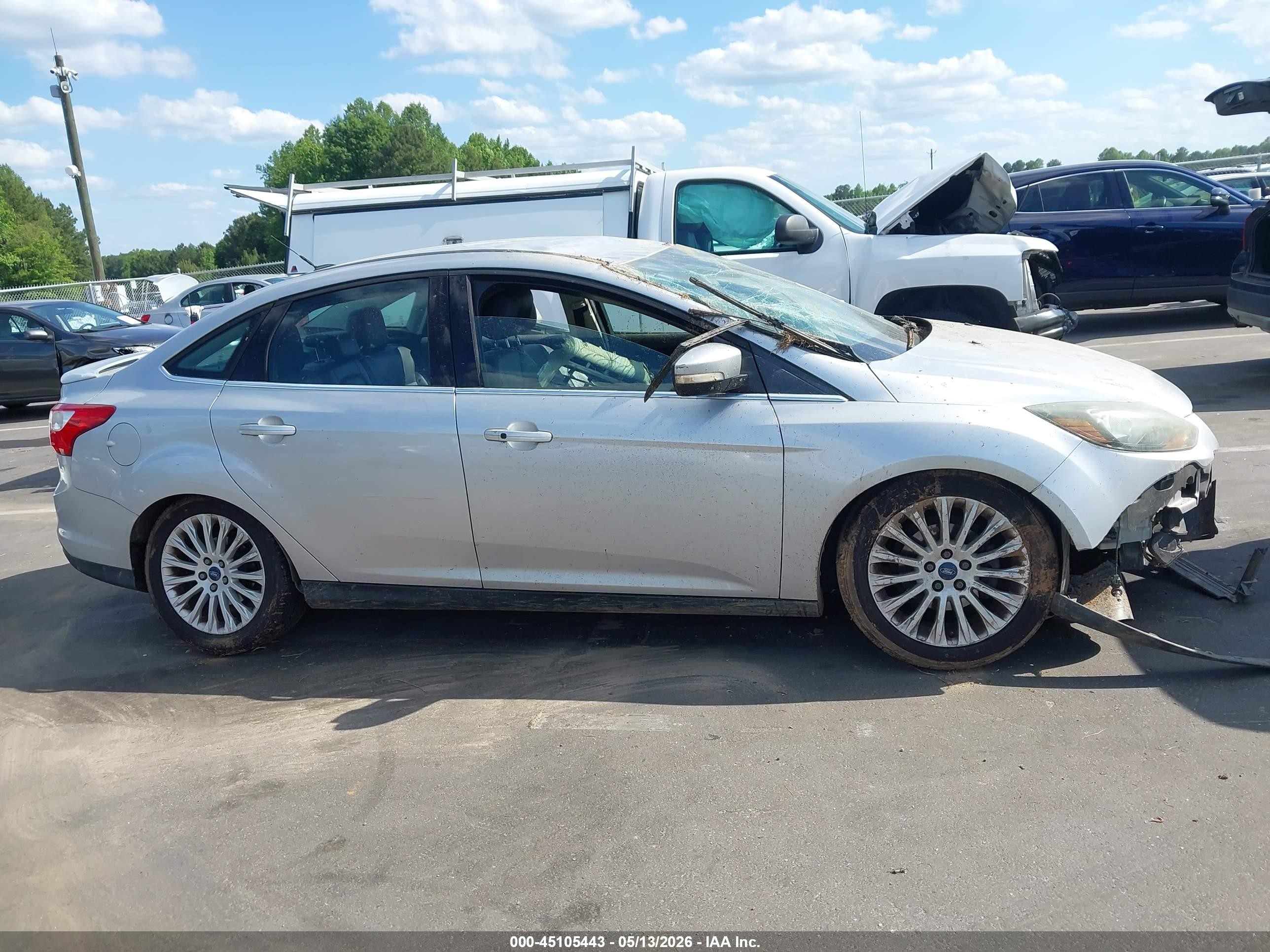 2012 Ford Focus Titanium Silver vin: 1FAHP3J23CL479846
