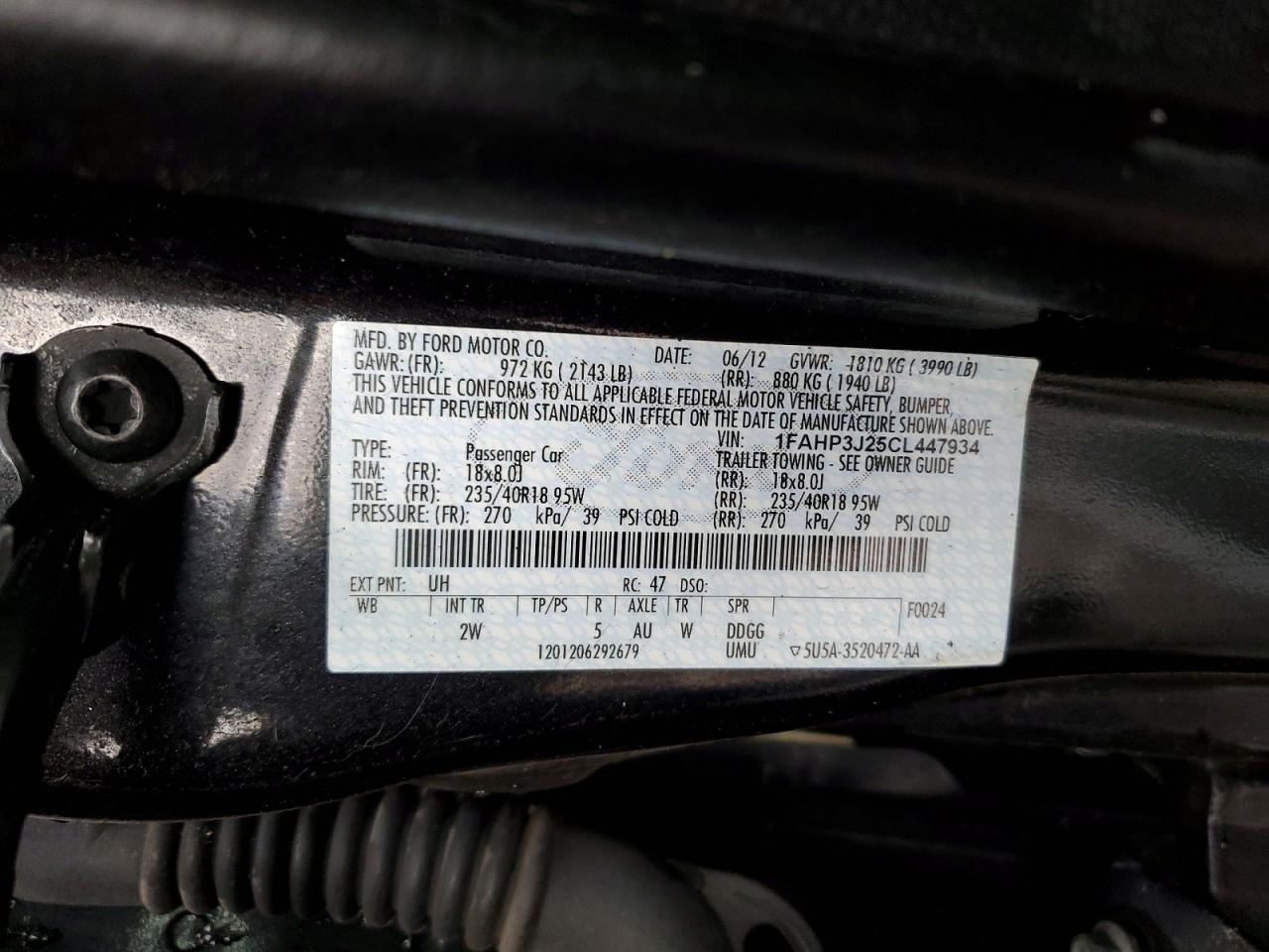 2012 Ford Focus Titanium Black vin: 1FAHP3J25CL447934