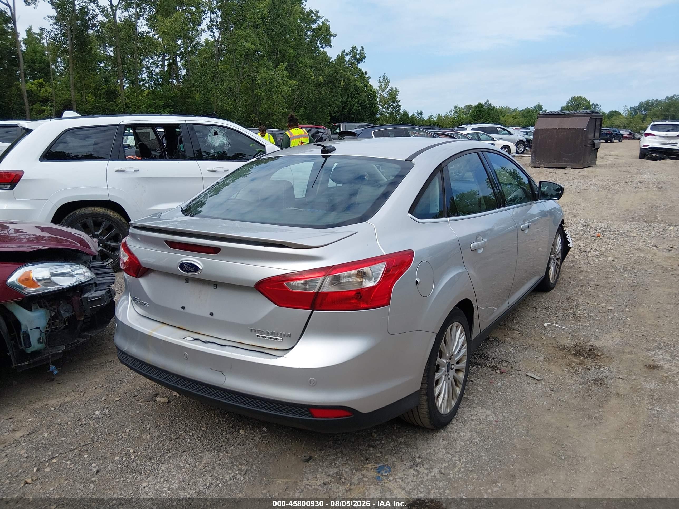 2012 Ford Focus Titanium Silver vin: 1FAHP3J26CL447750
