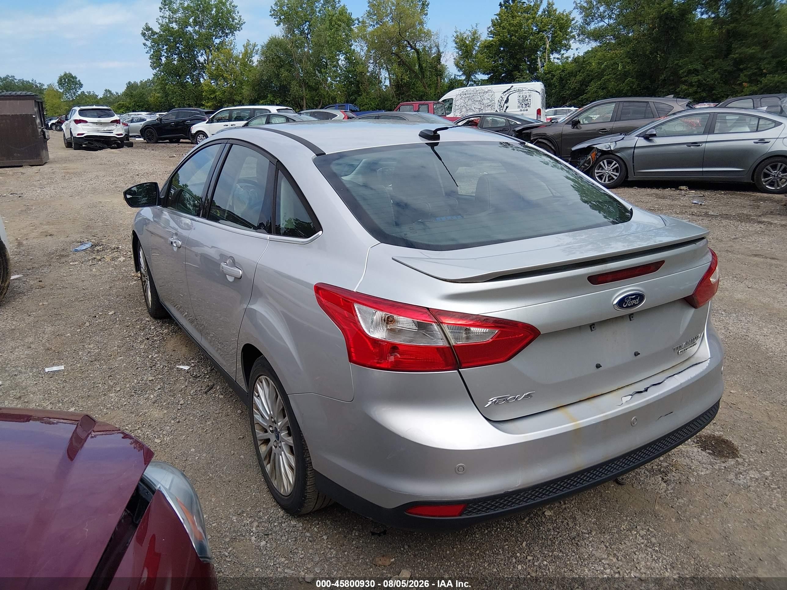 2012 Ford Focus Titanium Silver vin: 1FAHP3J26CL447750
