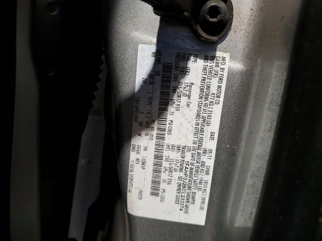 2012 Ford Focus Silver vin: 1FAHP3J28CL233374