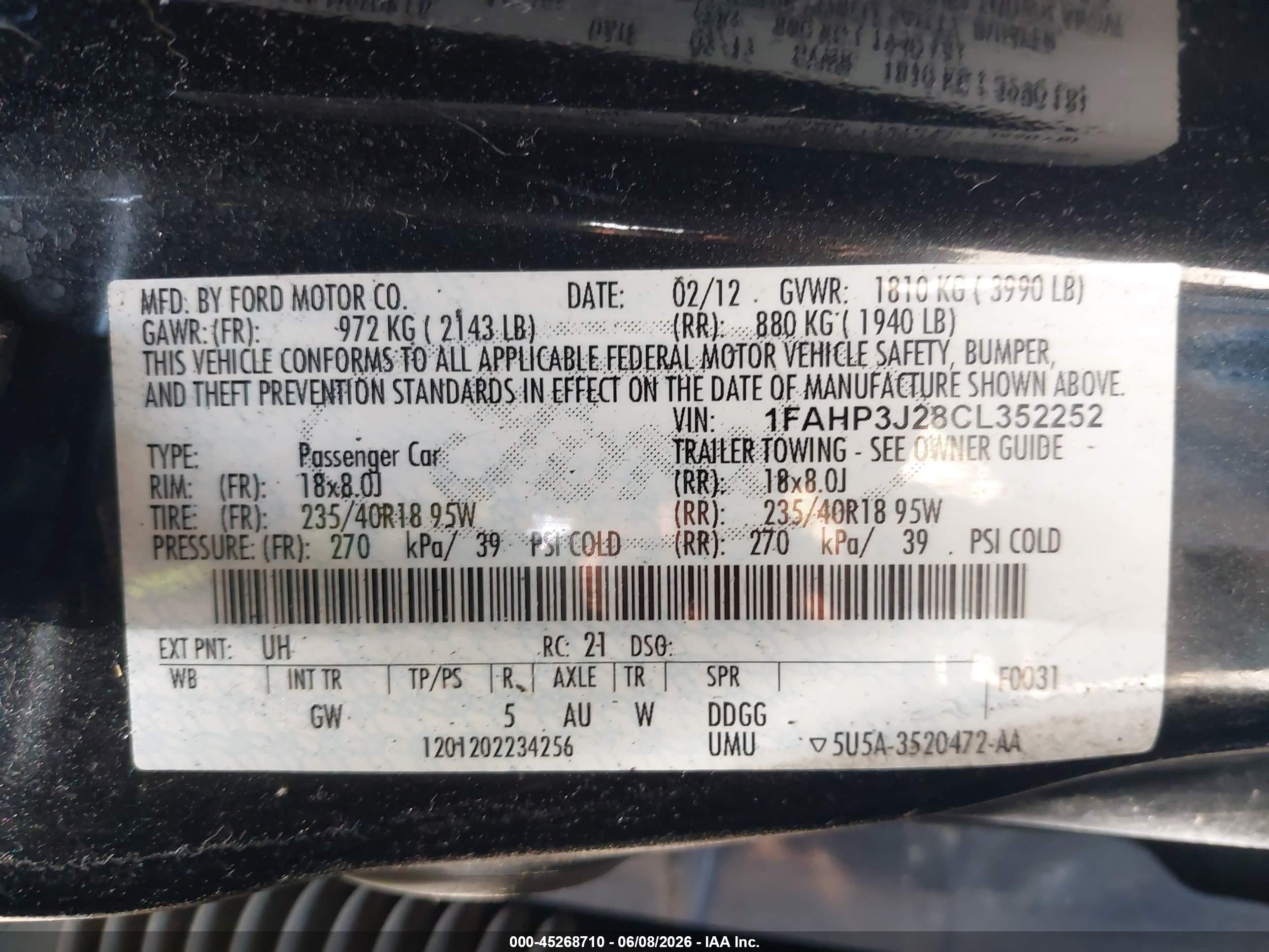 2012 Ford Focus Titanium Black vin: 1FAHP3J28CL352252