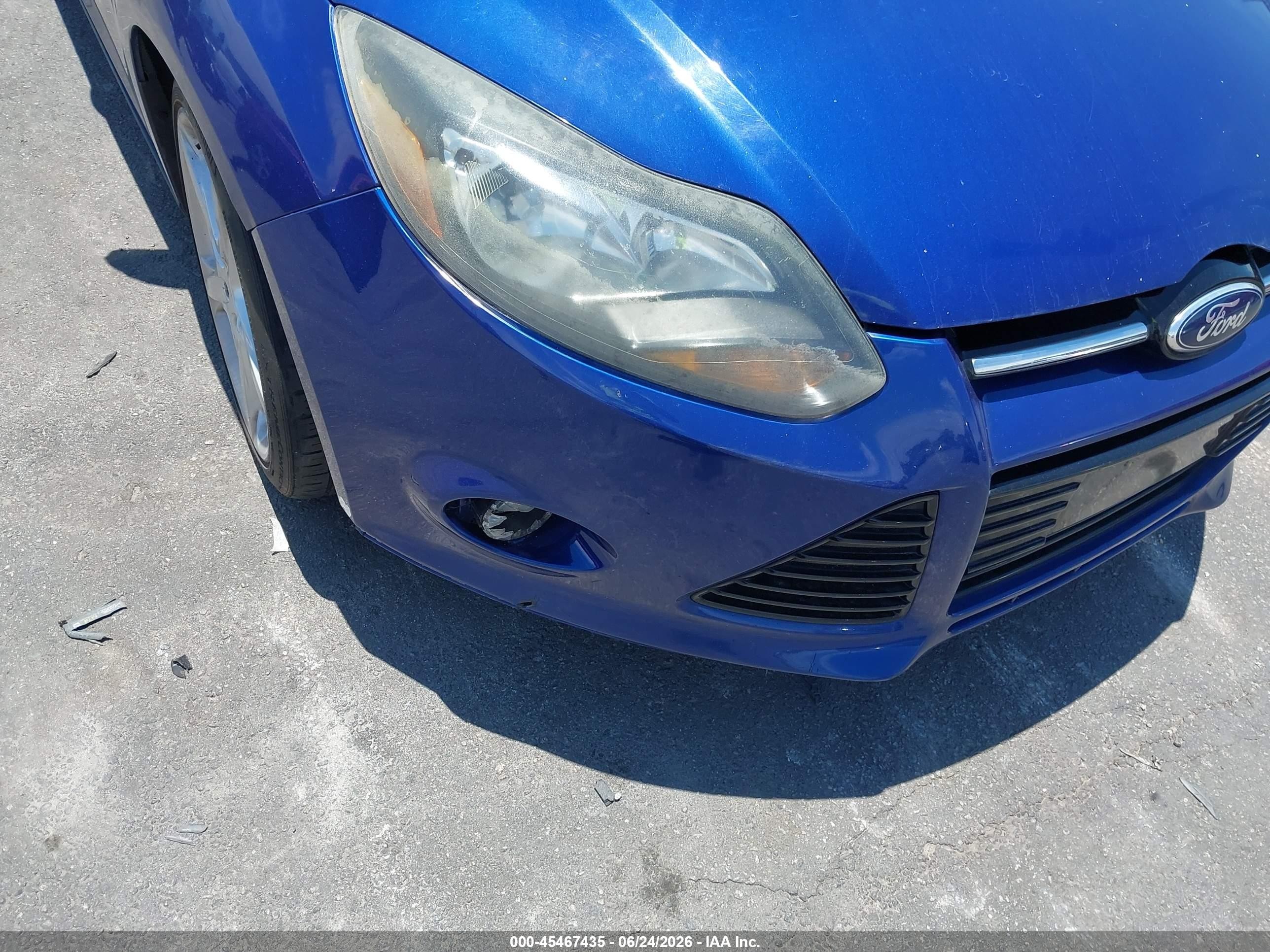 2012 Ford Focus Titanium Blue vin: 1FAHP3J2XCL443099
