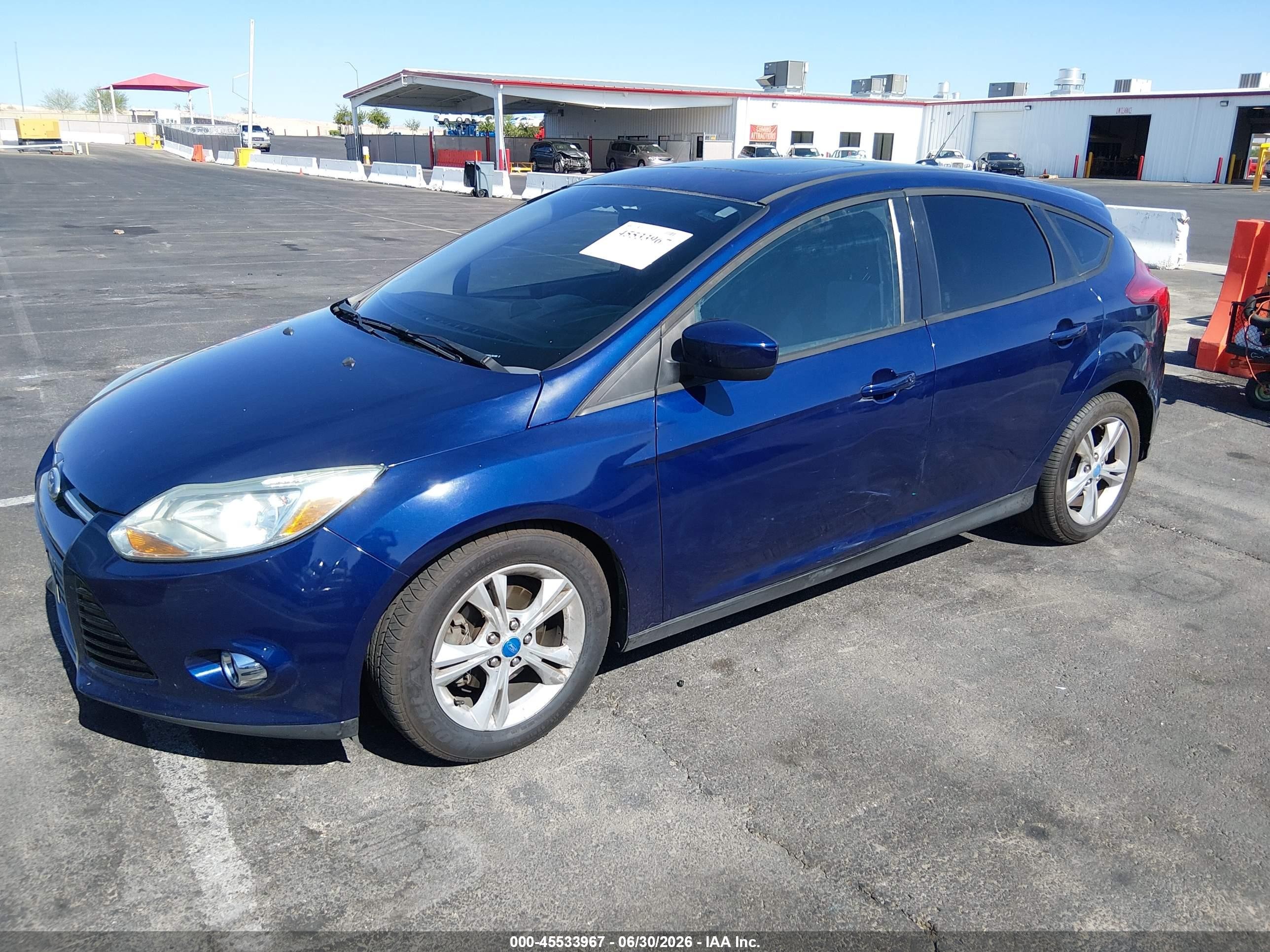 2012 Ford Focus Se Blue vin: 1FAHP3K20CL151198