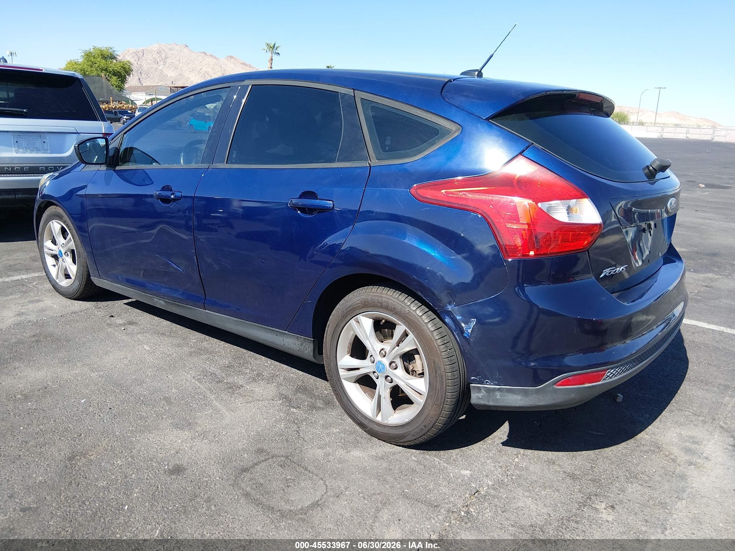 2012 Ford Focus Se Blue vin: 1FAHP3K20CL151198