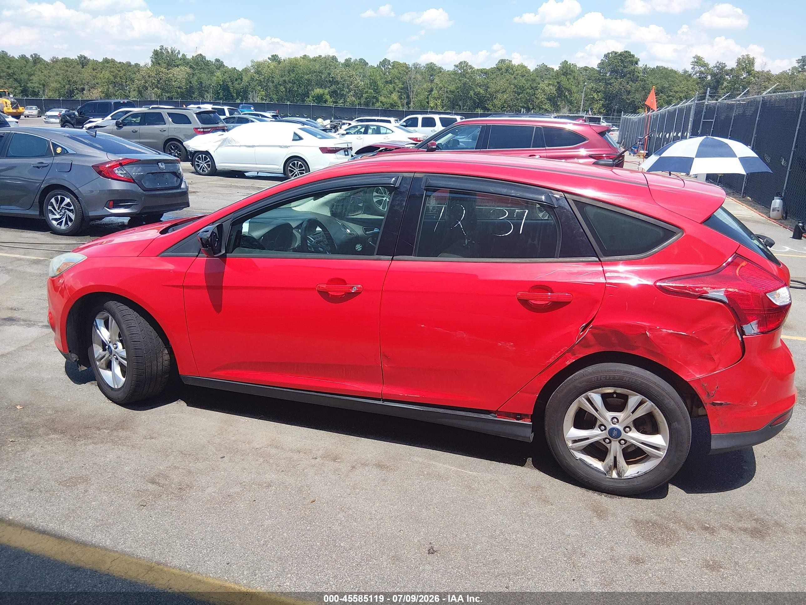 2012 Ford Focus Se Red vin: 1FAHP3K20CL172925