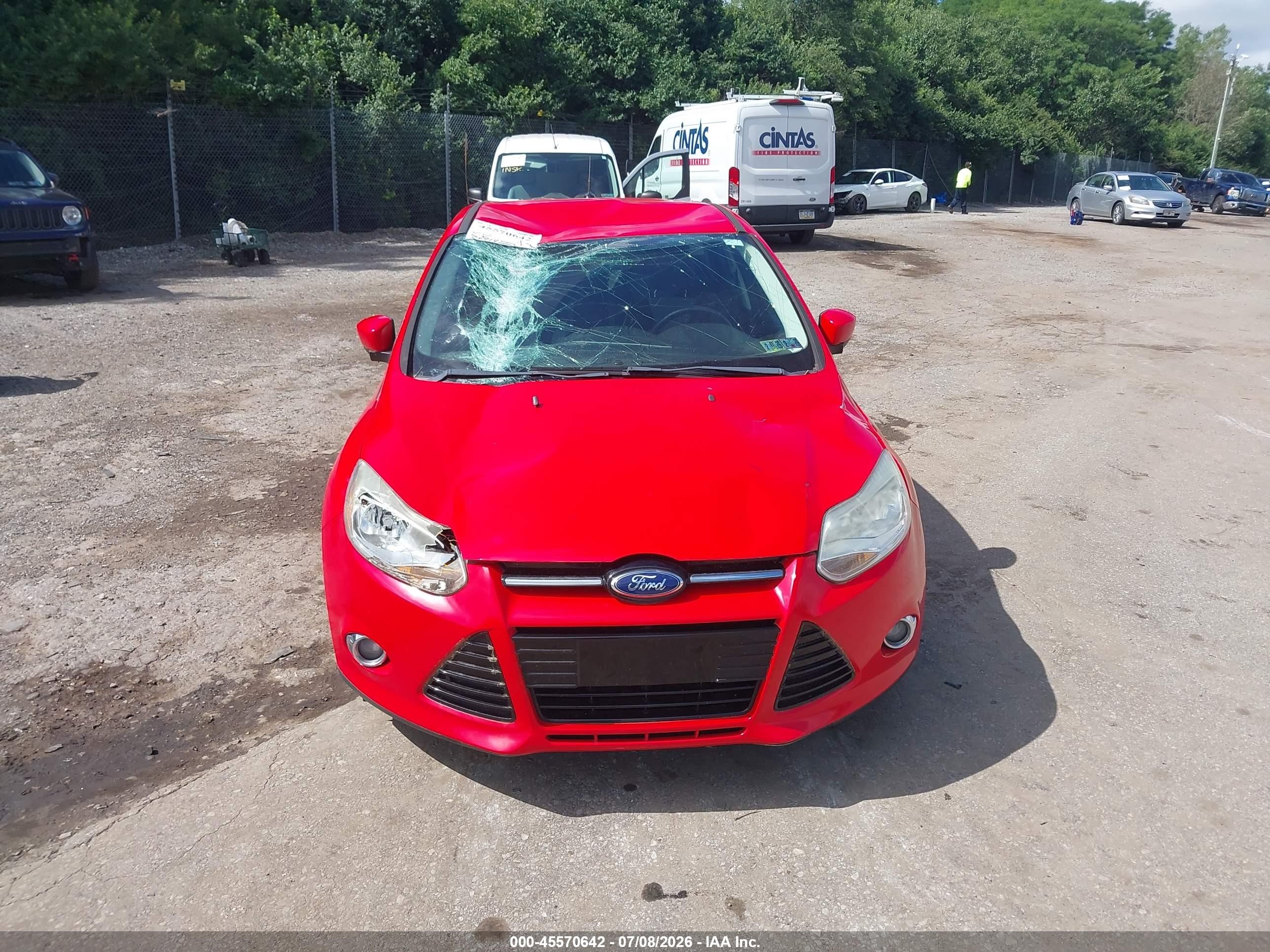 2012 Ford Focus Se Красный vin: 1FAHP3K20CL194312