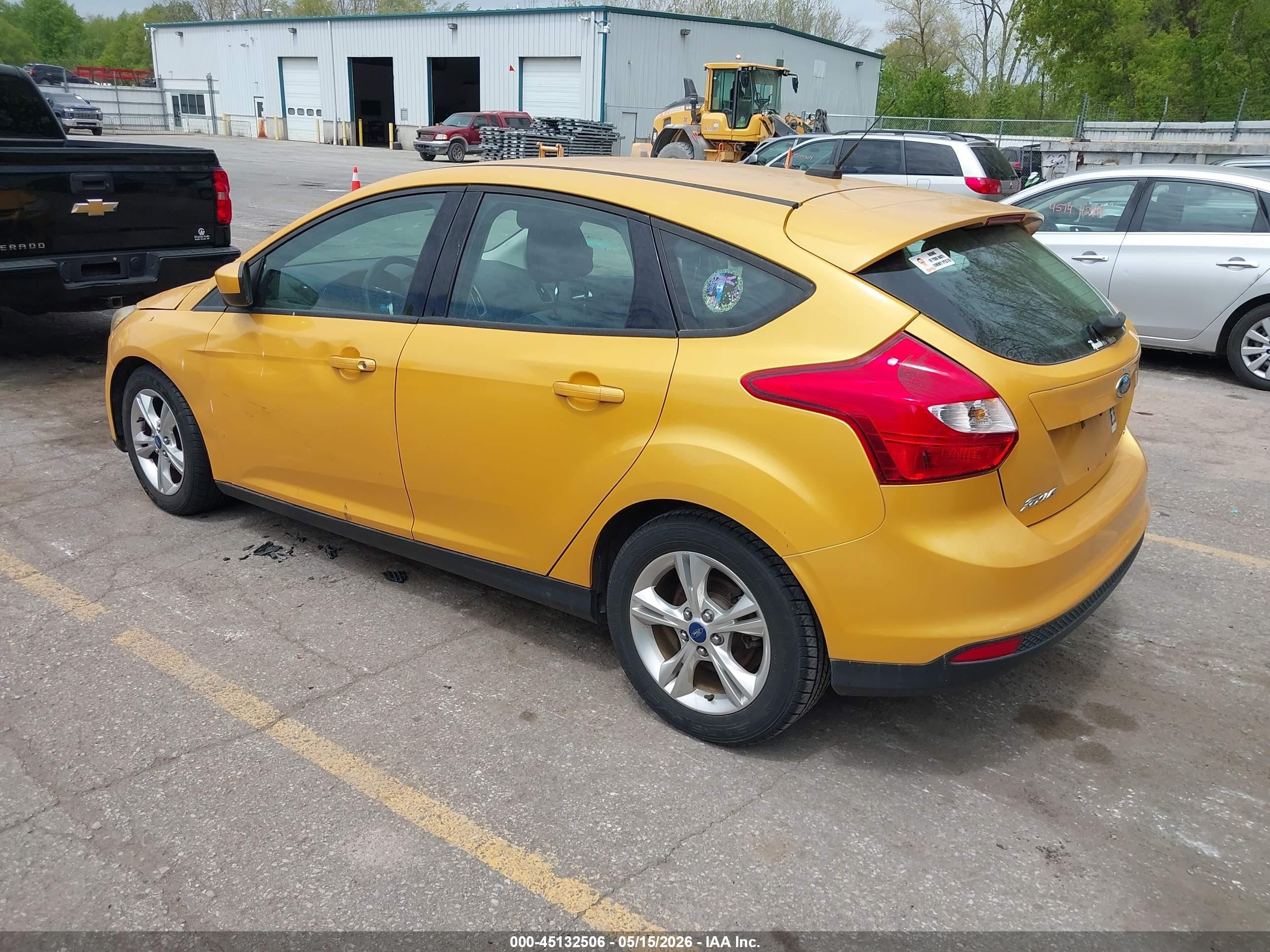 2012 Ford Focus Se Желтый vin: 1FAHP3K20CL299982