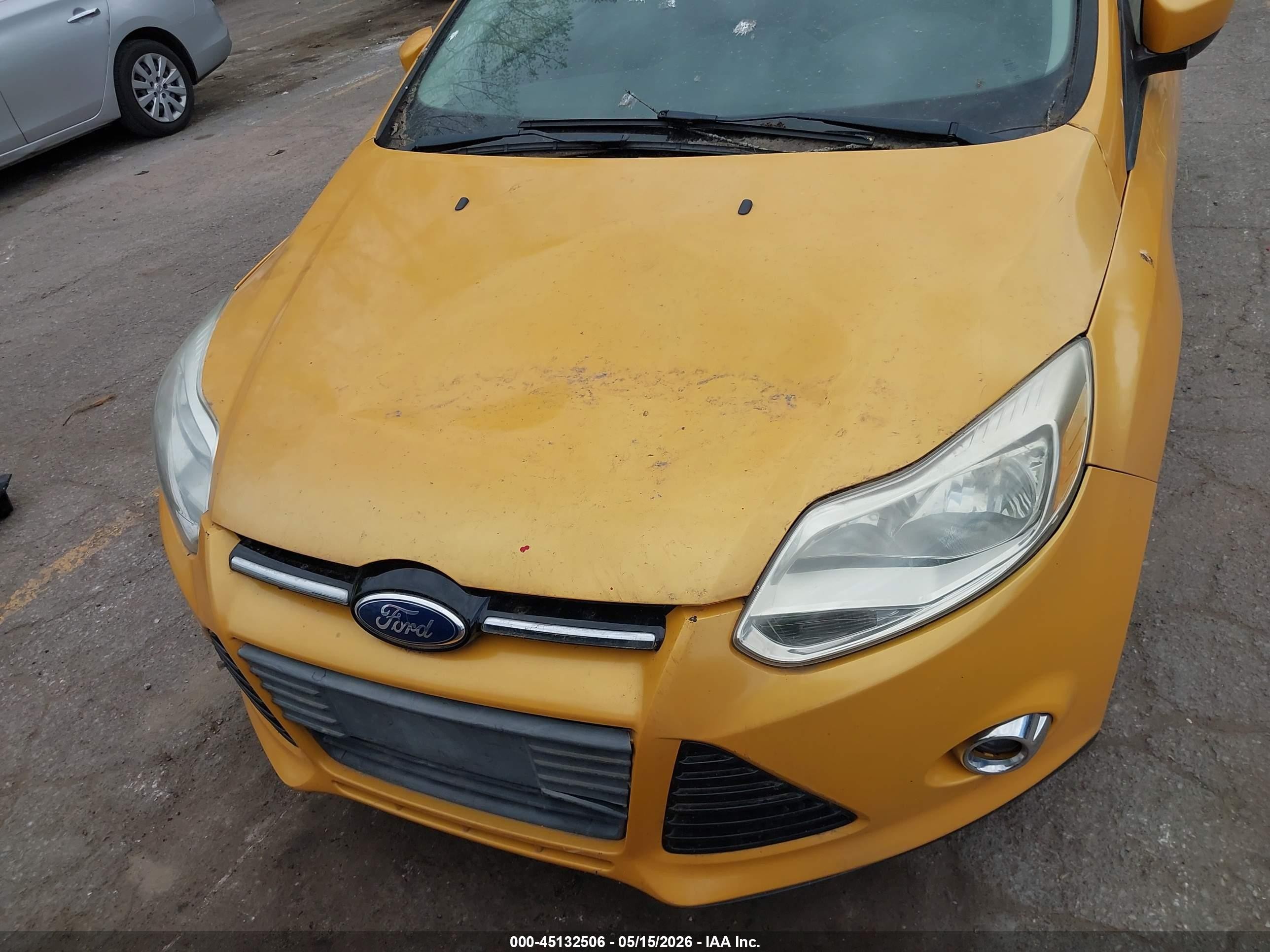 2012 Ford Focus Se Желтый vin: 1FAHP3K20CL299982