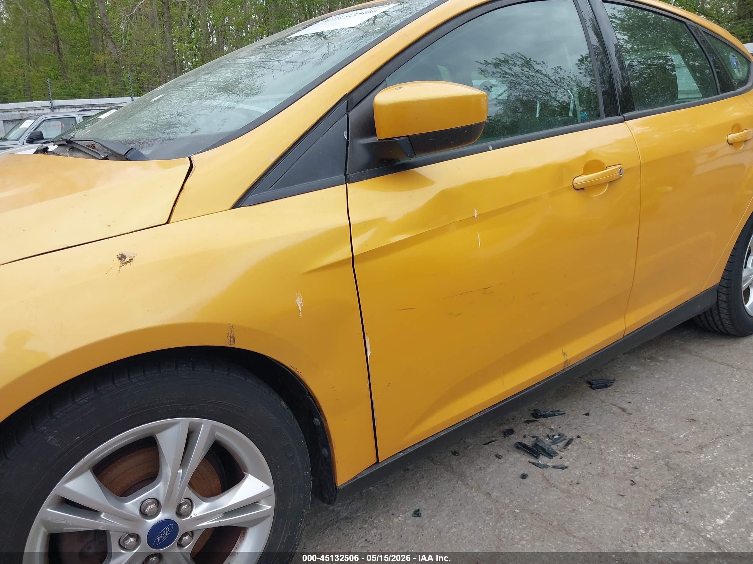2012 Ford Focus Se Желтый vin: 1FAHP3K20CL299982