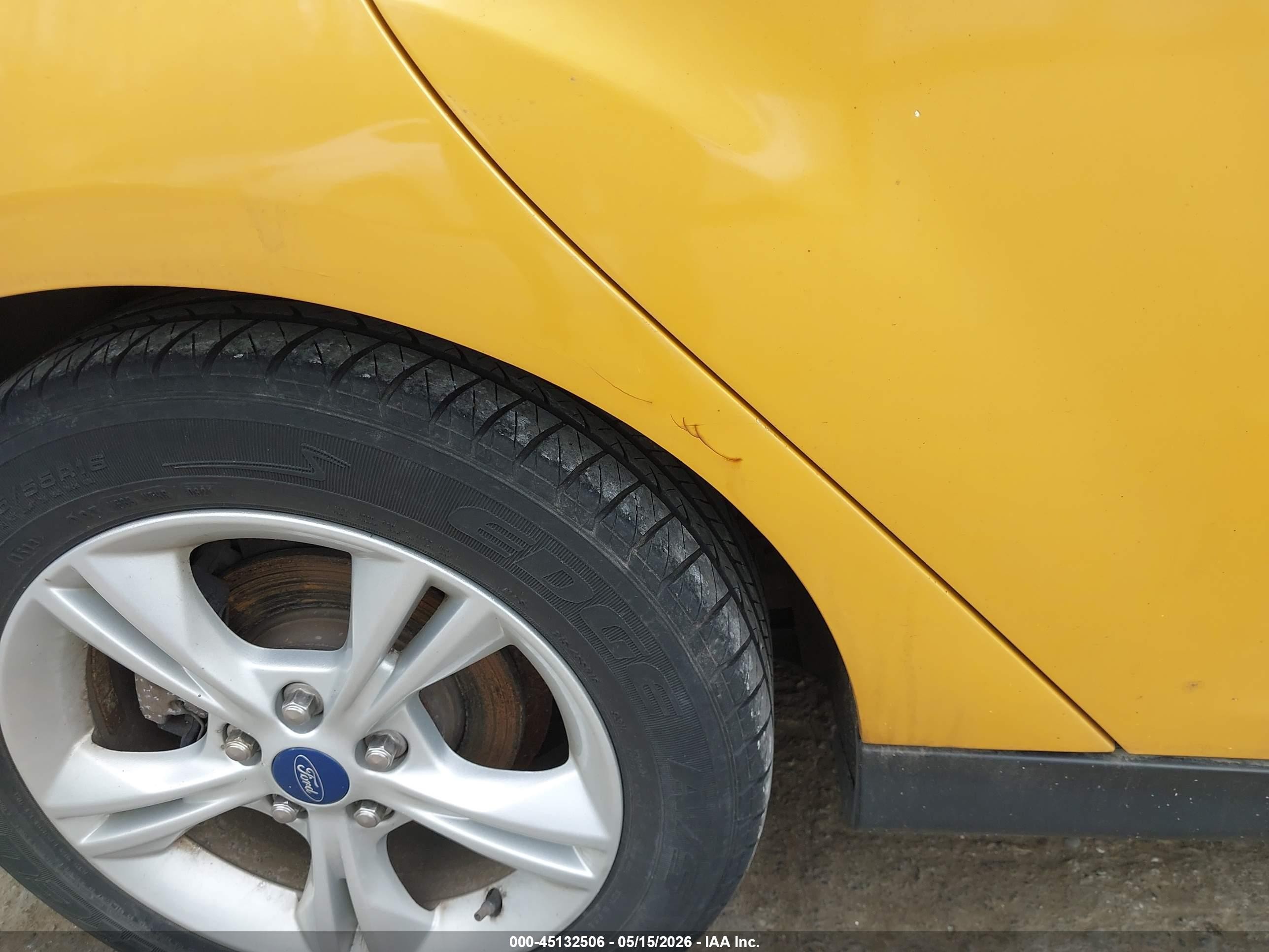 2012 Ford Focus Se Желтый vin: 1FAHP3K20CL299982