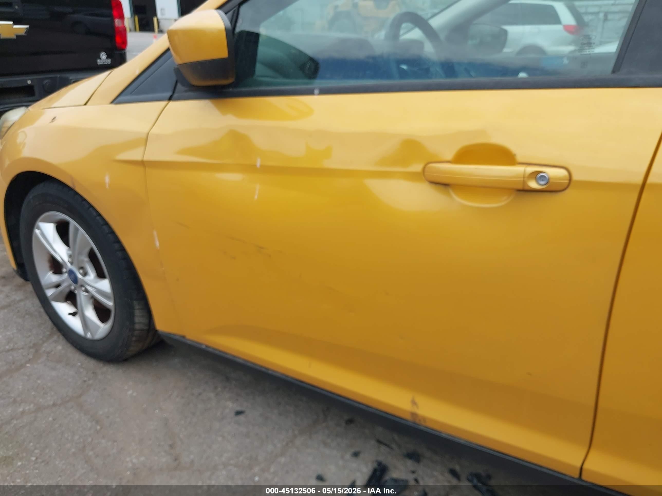2012 Ford Focus Se Желтый vin: 1FAHP3K20CL299982