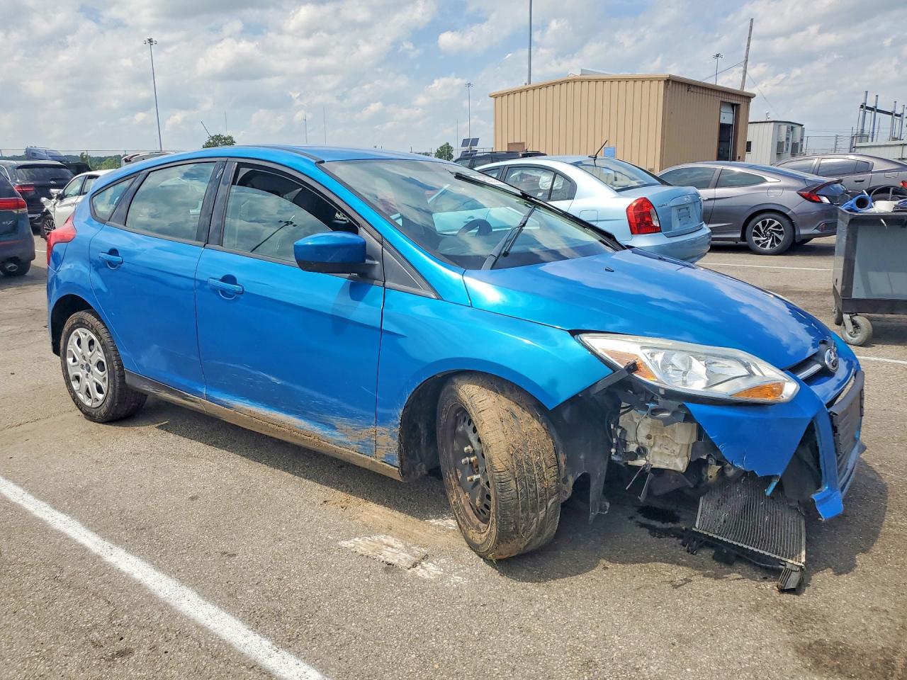 2012 Ford Focus Se Blue vin: 1FAHP3K20CL320572