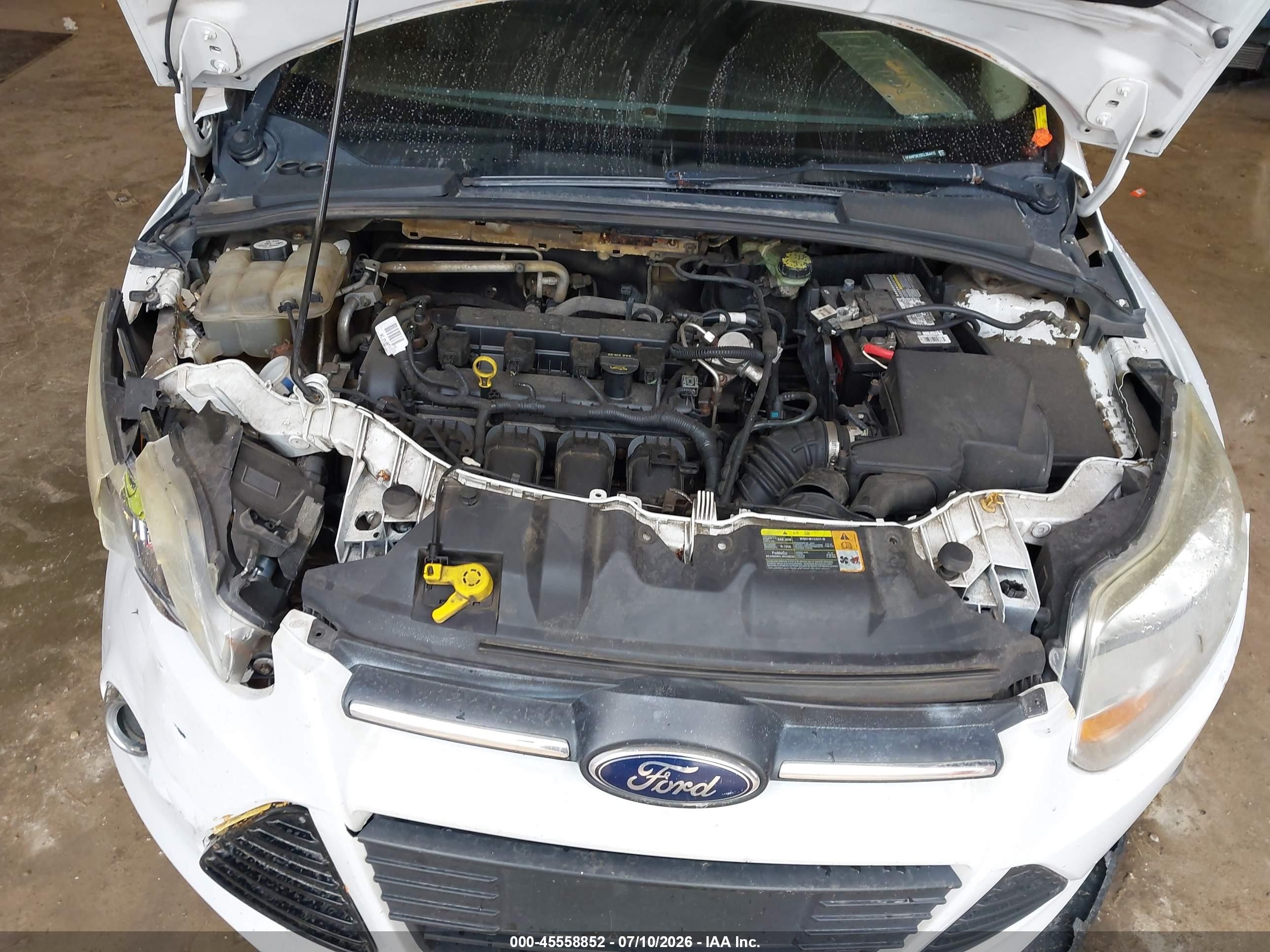 2012 Ford Focus Se White vin: 1FAHP3K20CL364412