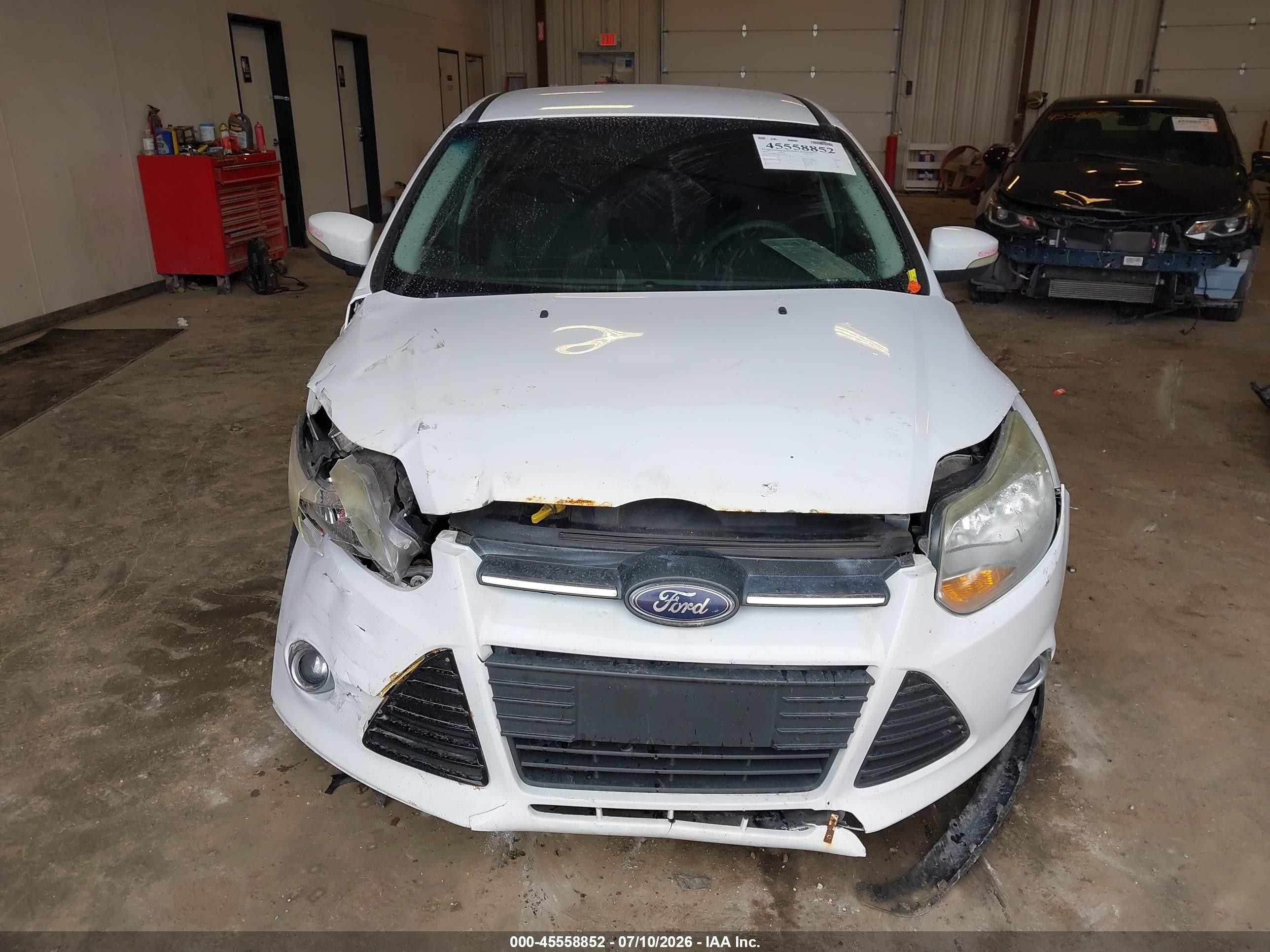 2012 Ford Focus Se White vin: 1FAHP3K20CL364412