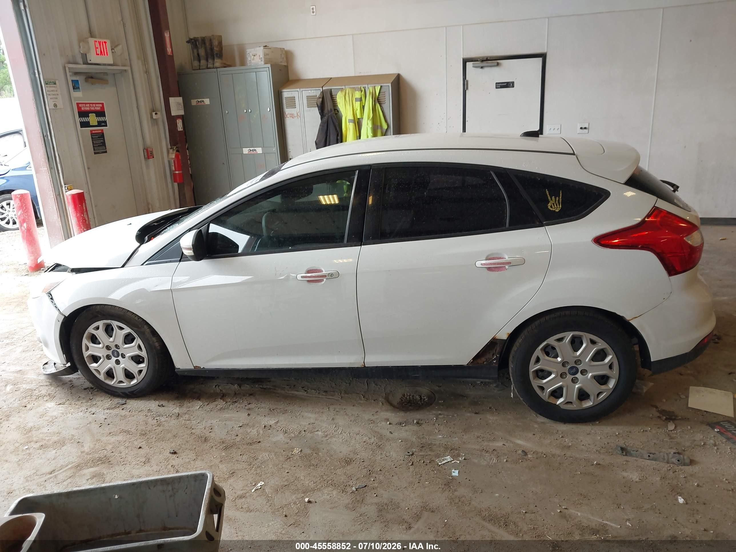 2012 Ford Focus Se White vin: 1FAHP3K20CL364412