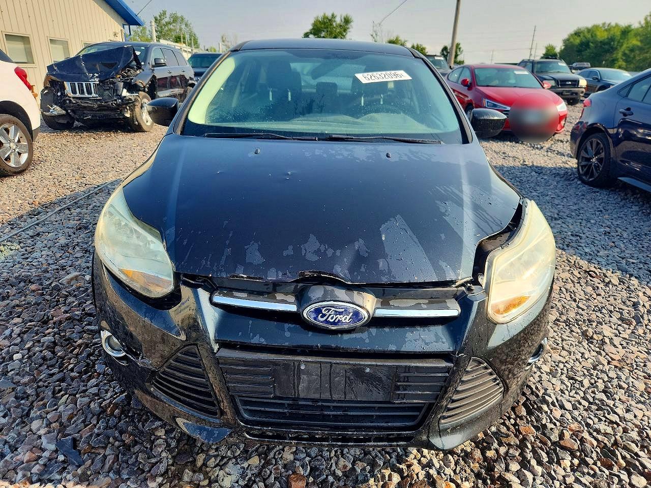 2012 Ford Focus Se Черный vin: 1FAHP3K21CL102219