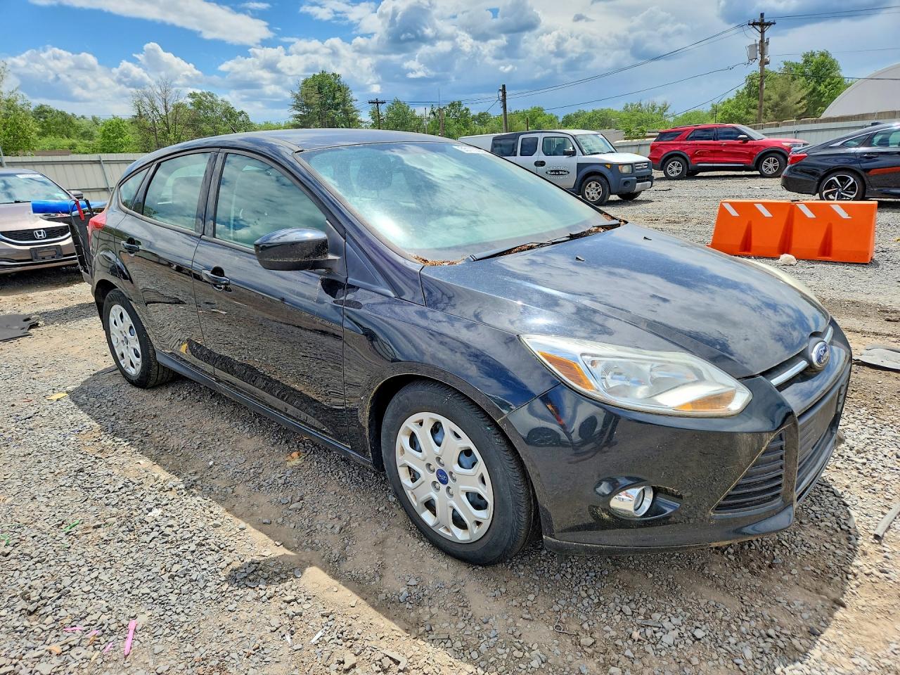 2012 Ford Focus Se Black vin: 1FAHP3K21CL125368